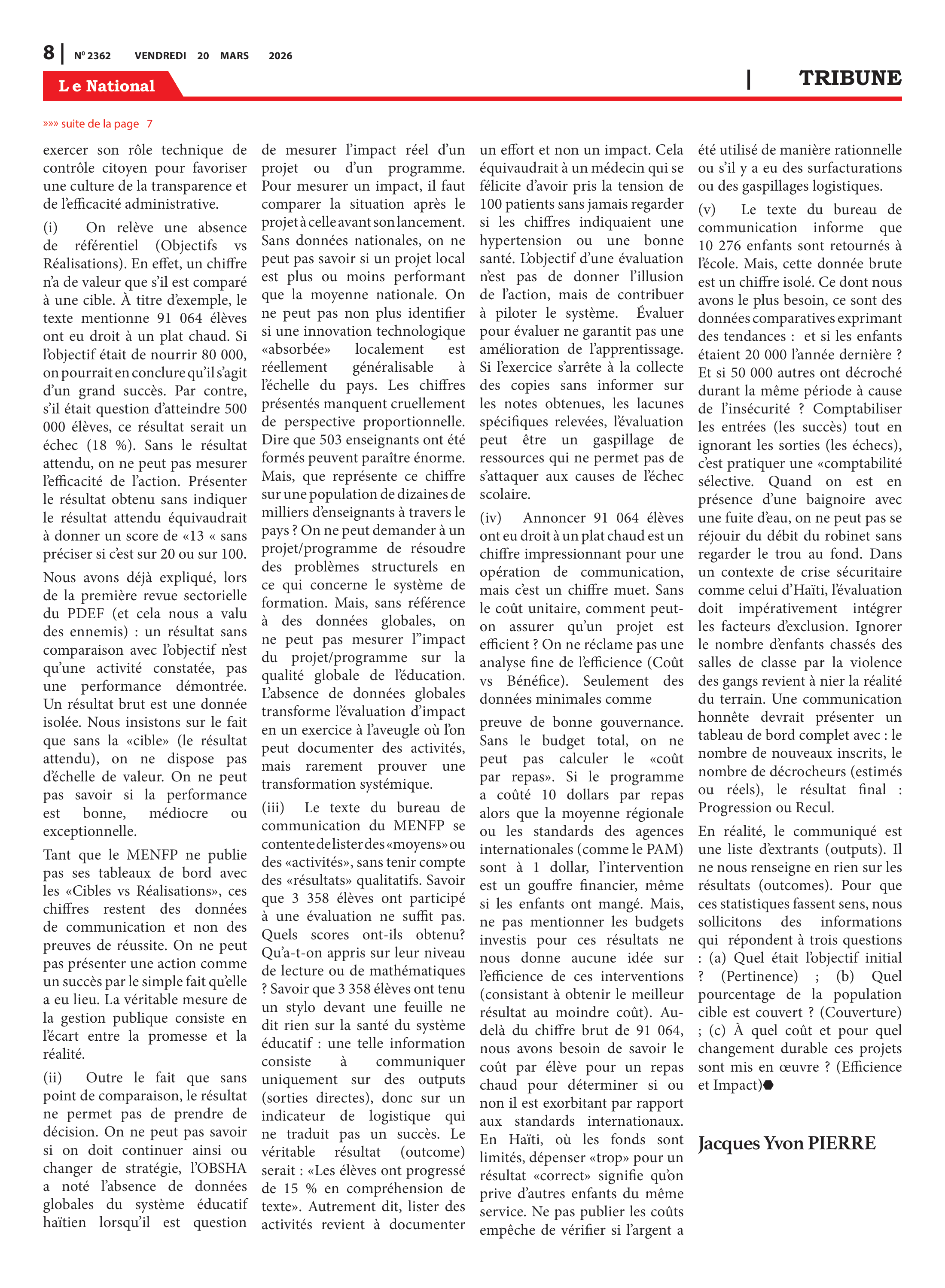 Page 8 de l'édition 2362