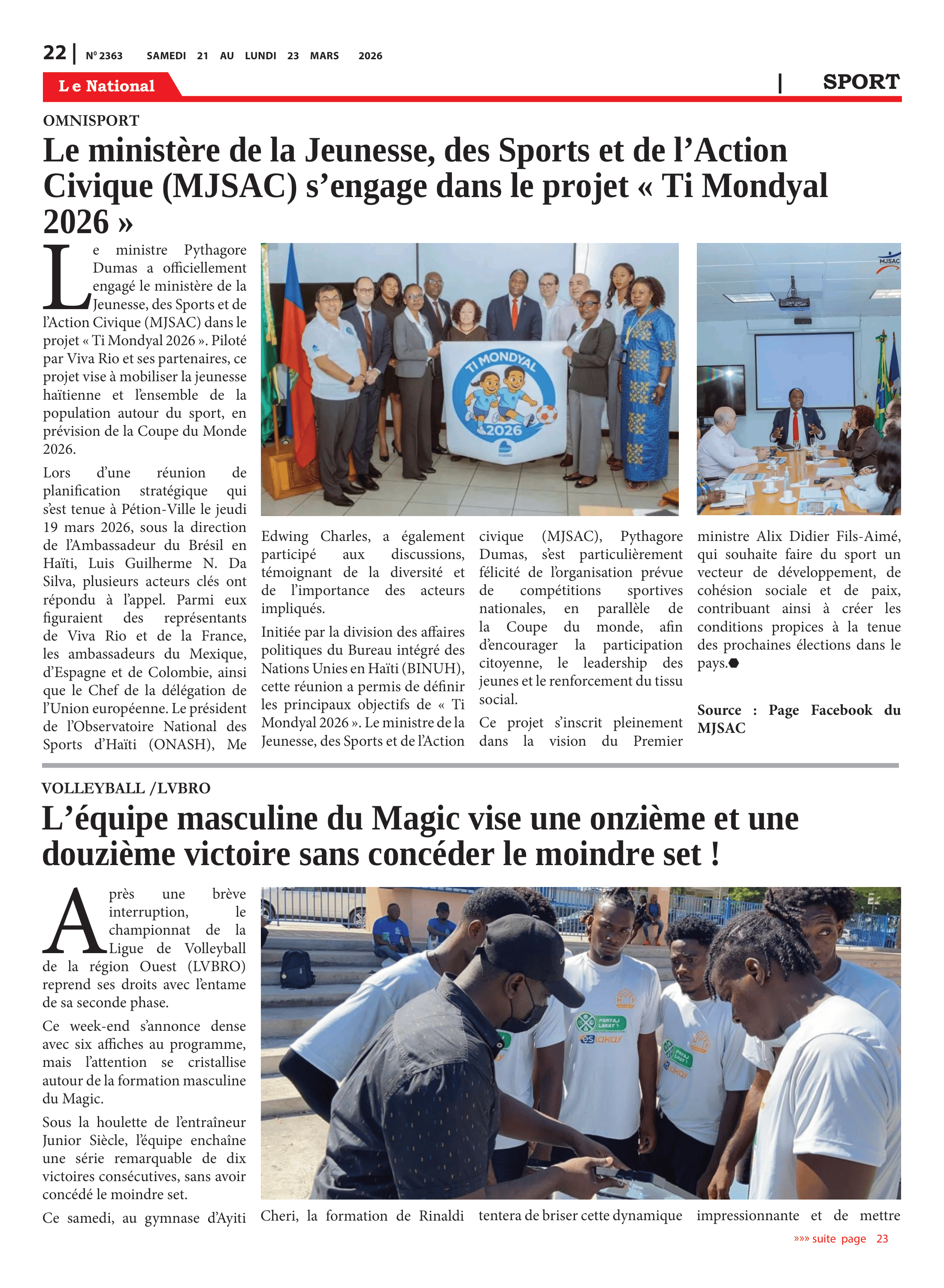 Page 22 de l'édition 2363