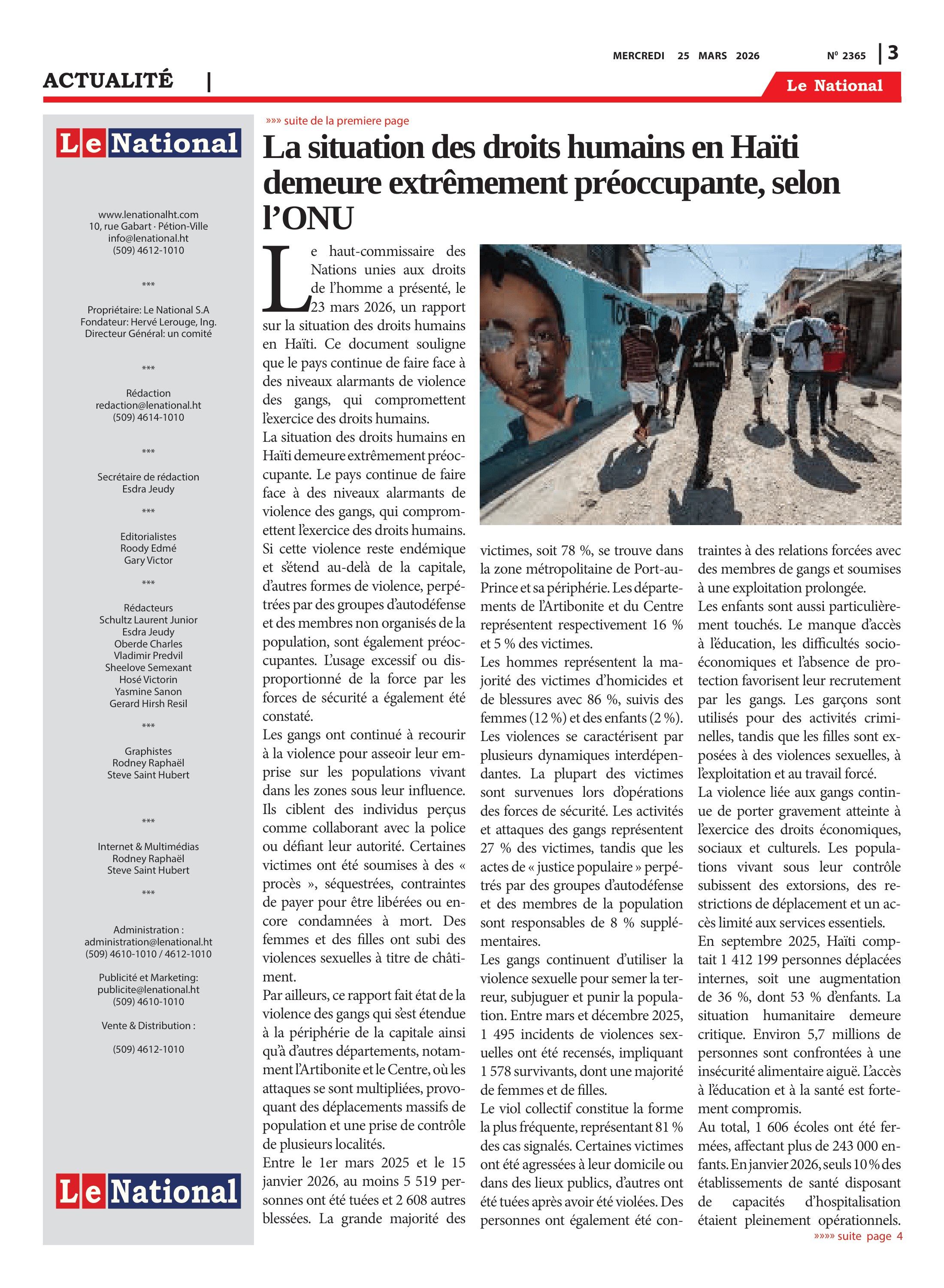 Page 3 de l'édition 2365