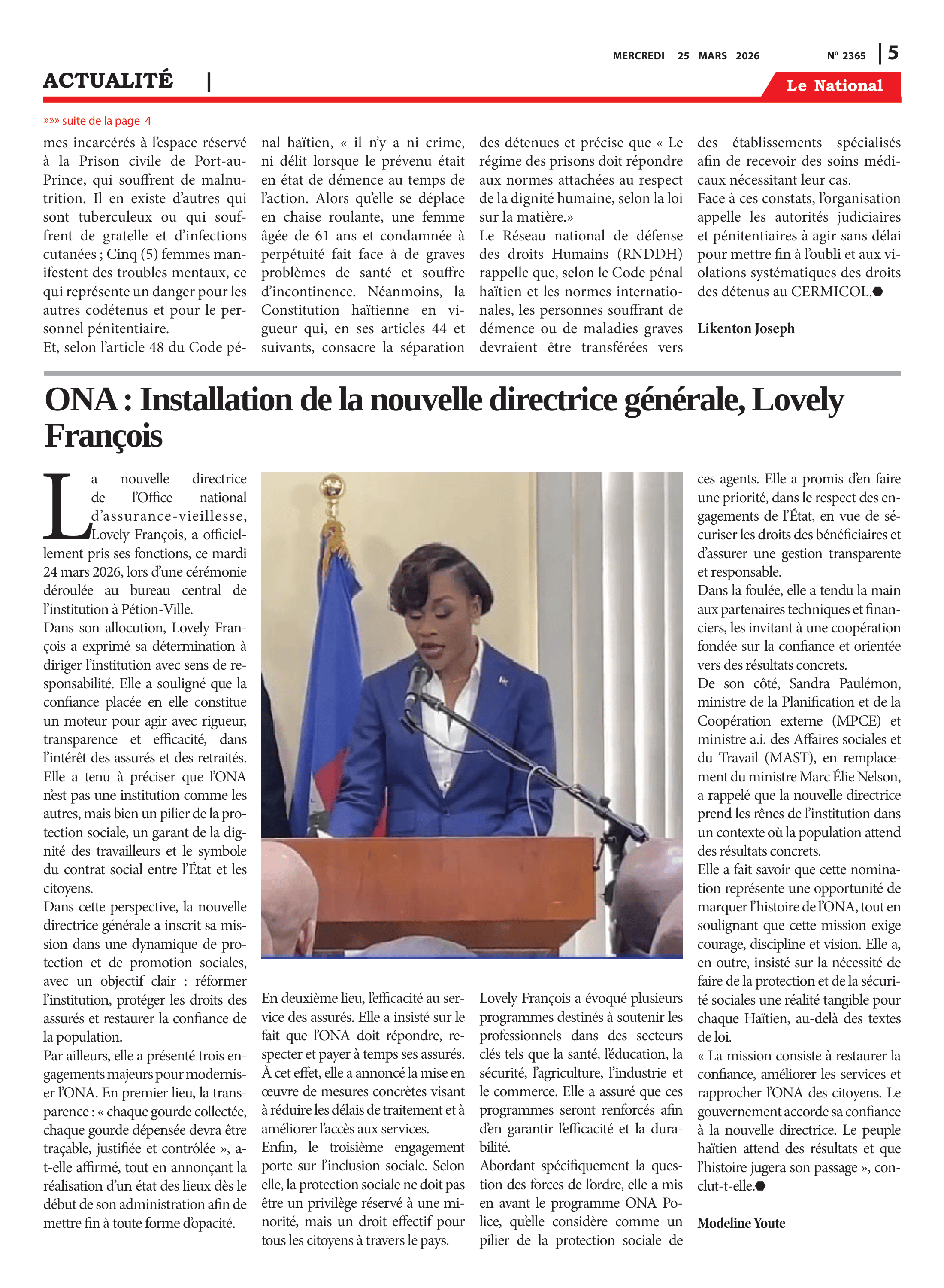 Page 5 de l'édition 2365