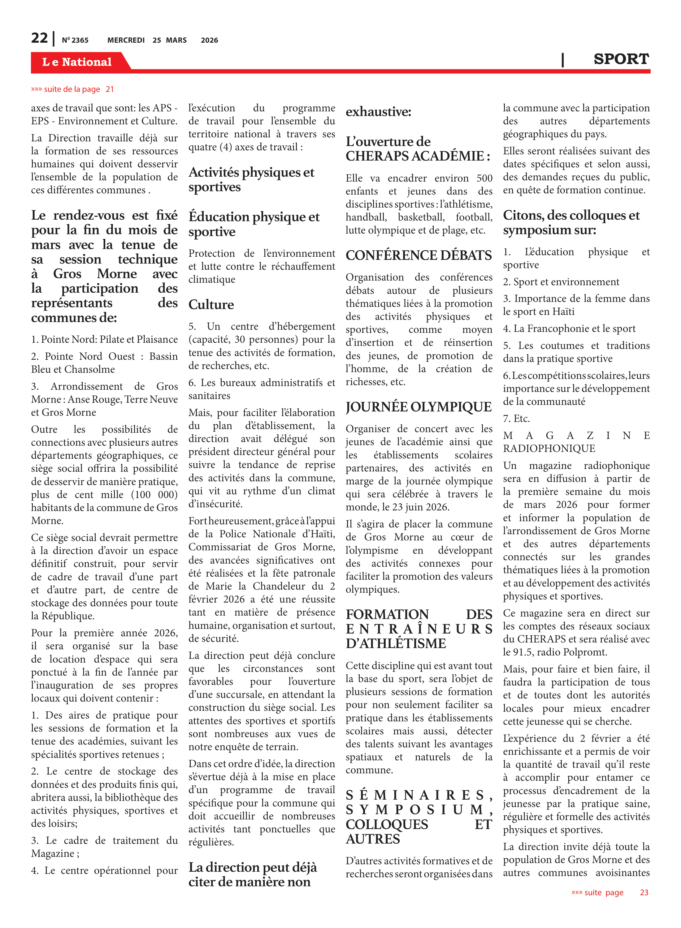 Page 22 de l'édition 2365