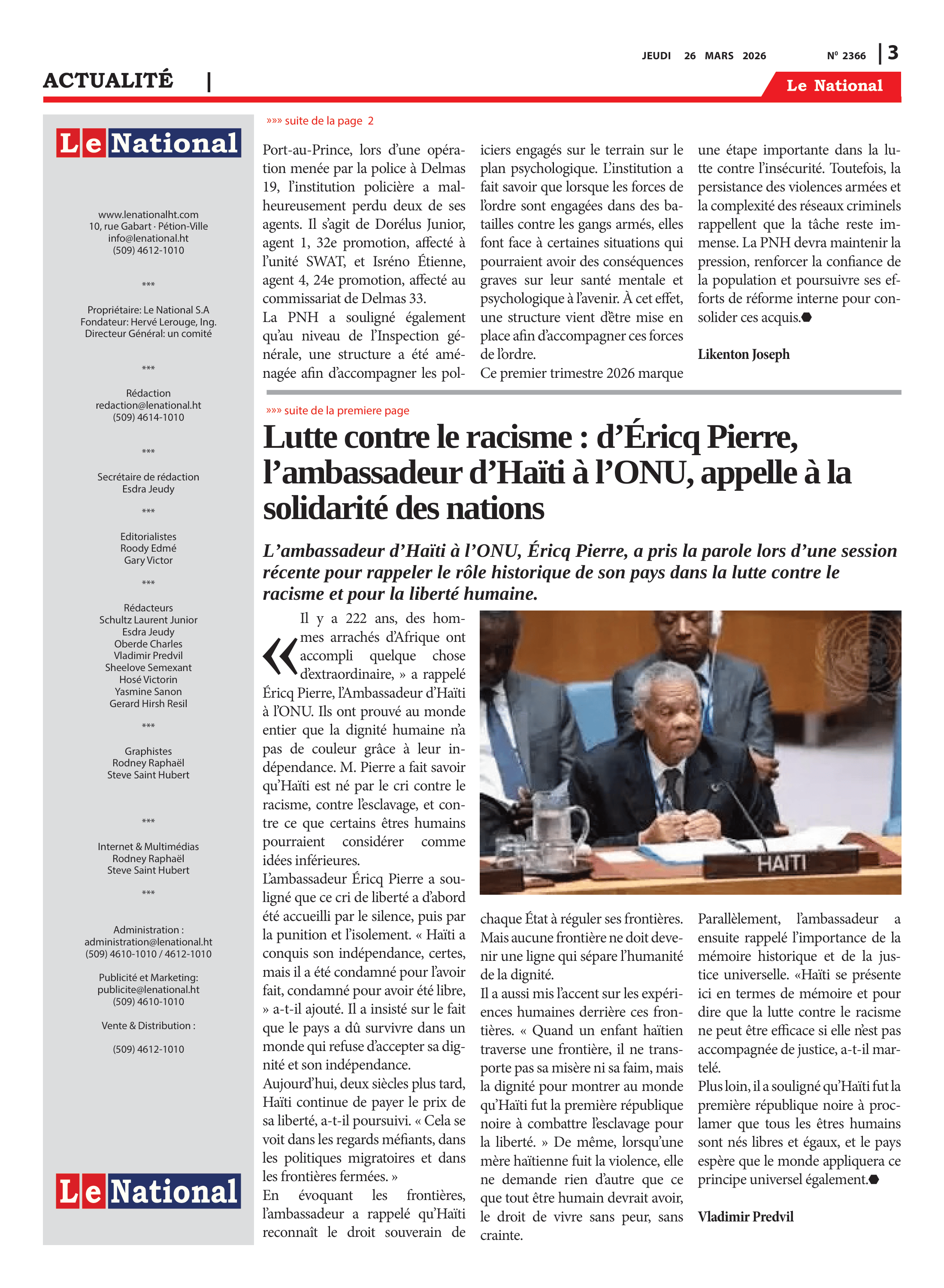 Page 3 de l'édition 2366