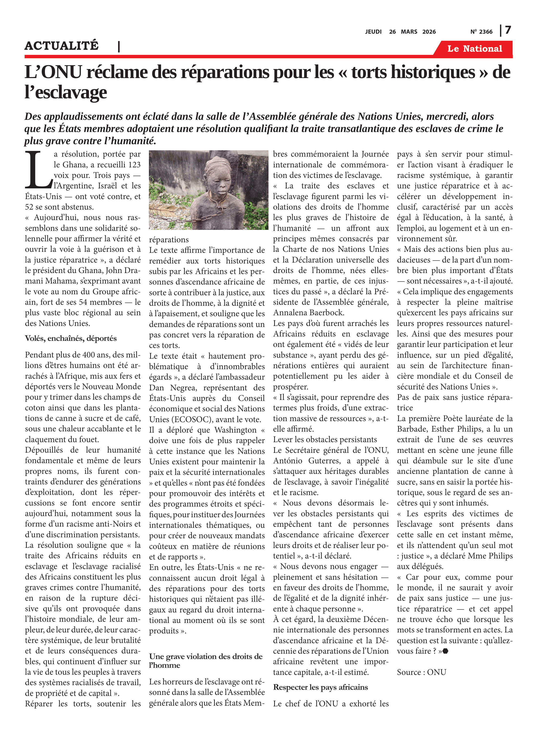 Page 7 de l'édition 2366