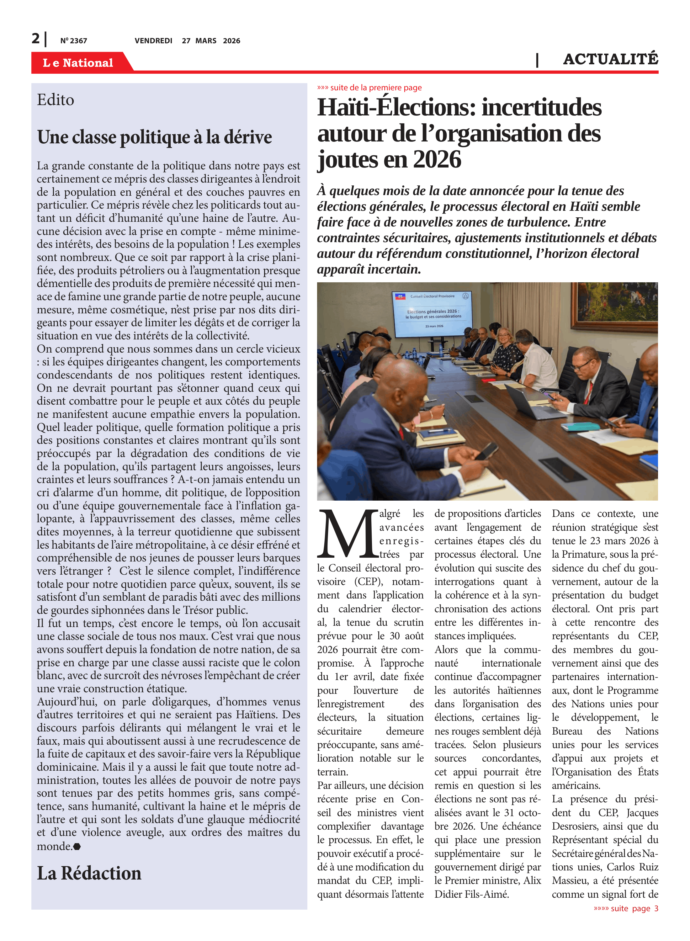 Page 2 de l'édition 2367