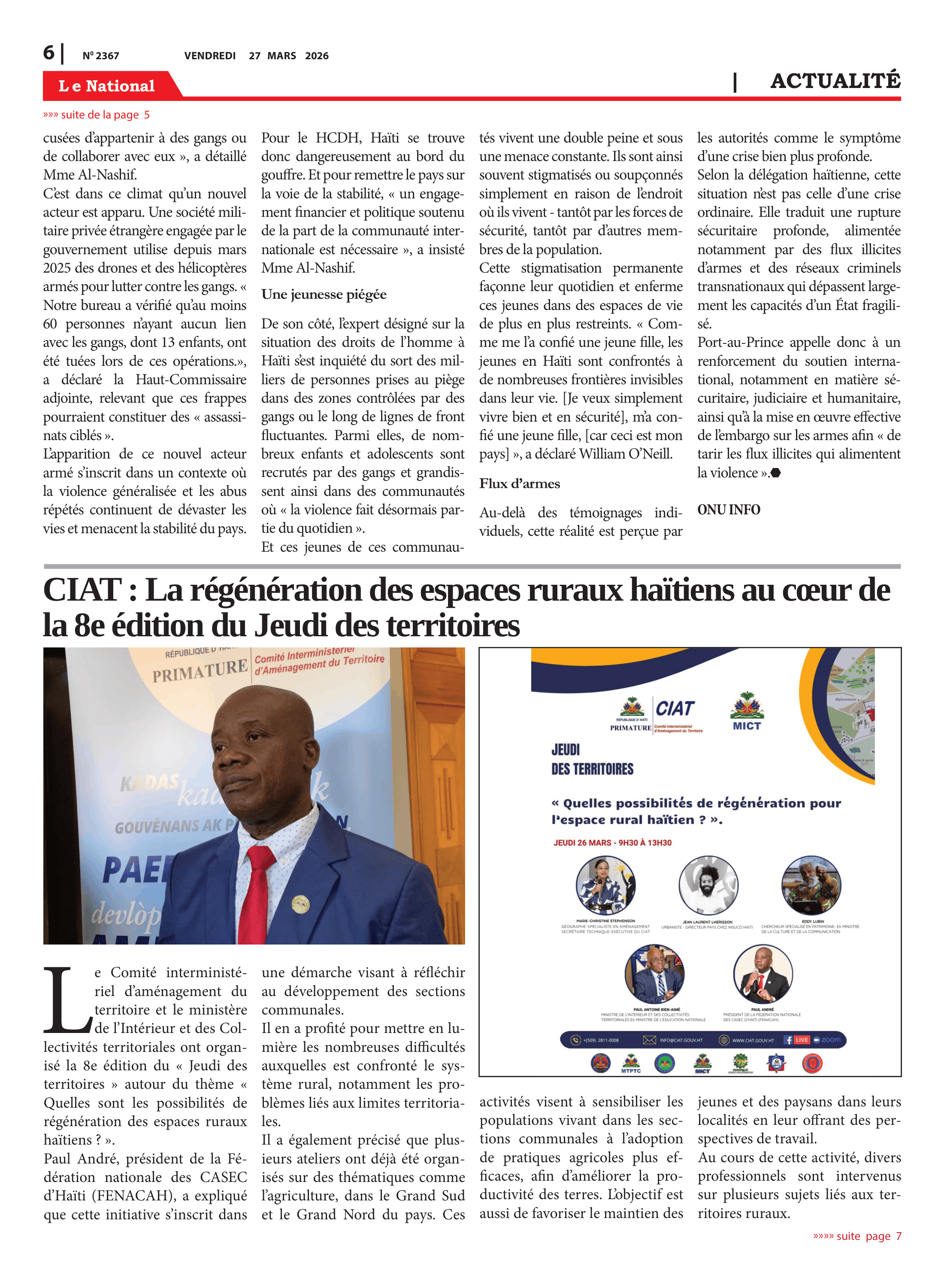Page 6 de l'édition 2367