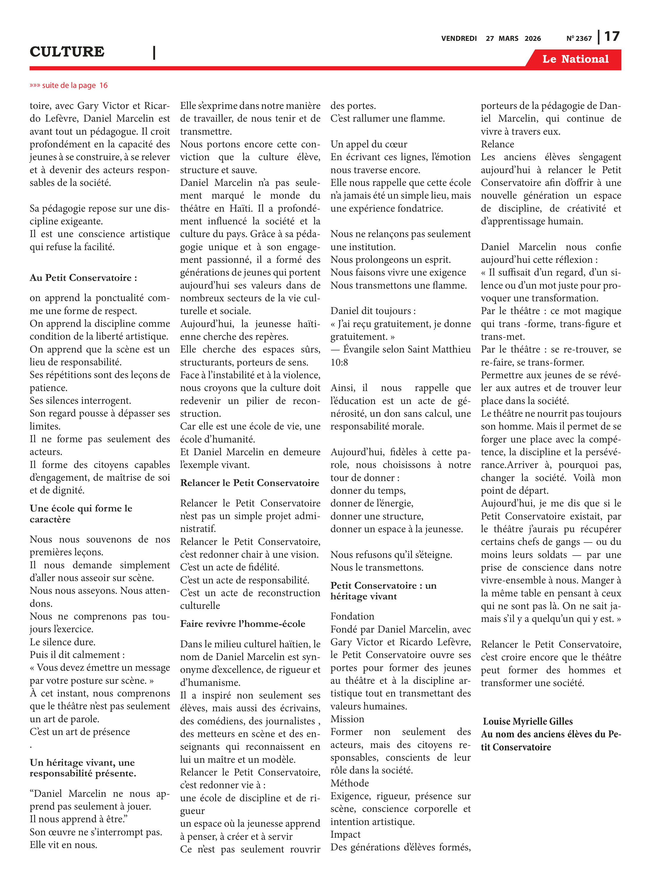 Page 17 de l'édition 2367