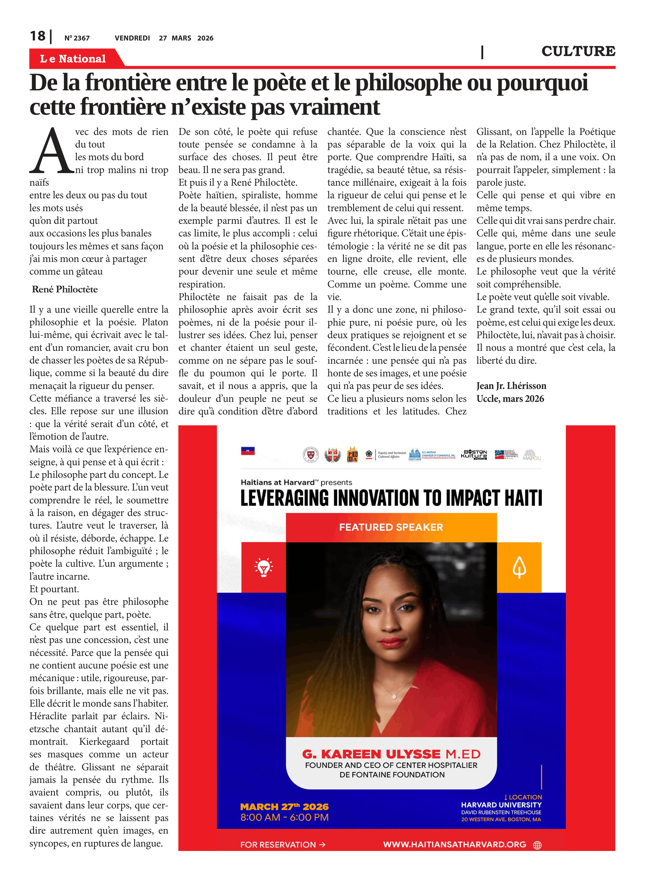 Page 18 de l'édition 2367
