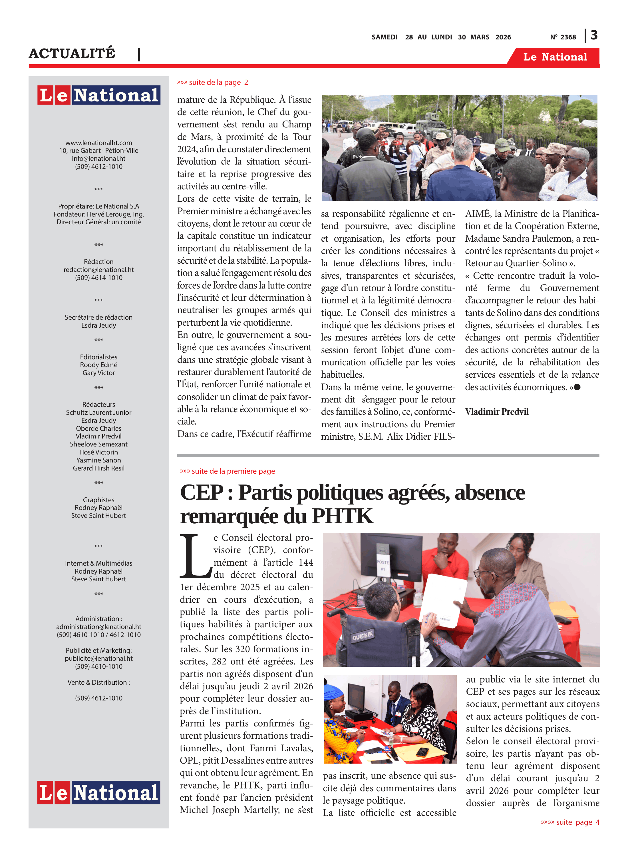 Page 3 de l'édition 2368