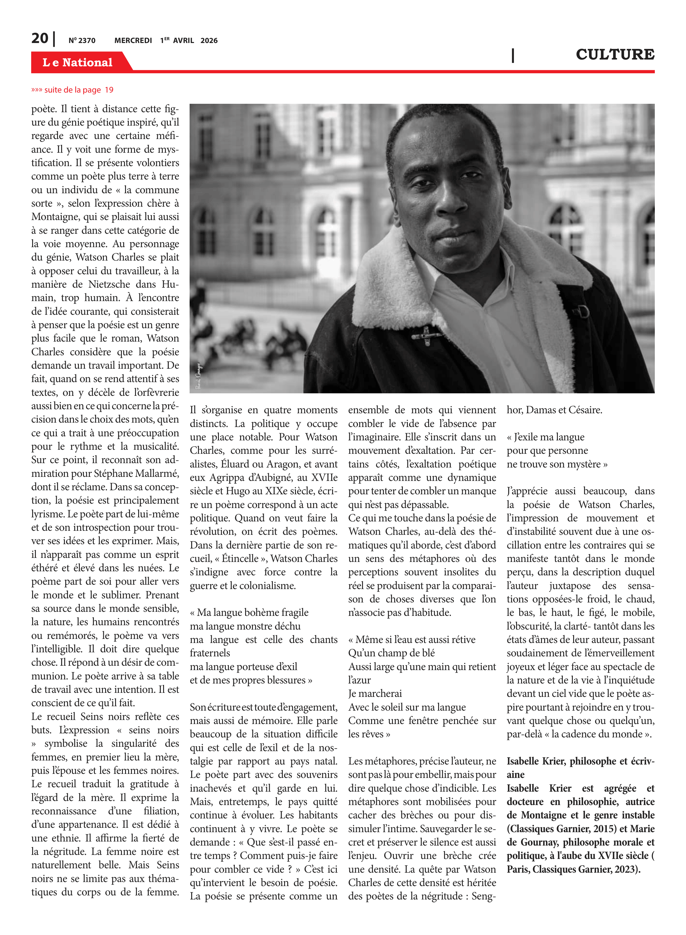 Page 20 de l'édition 2370