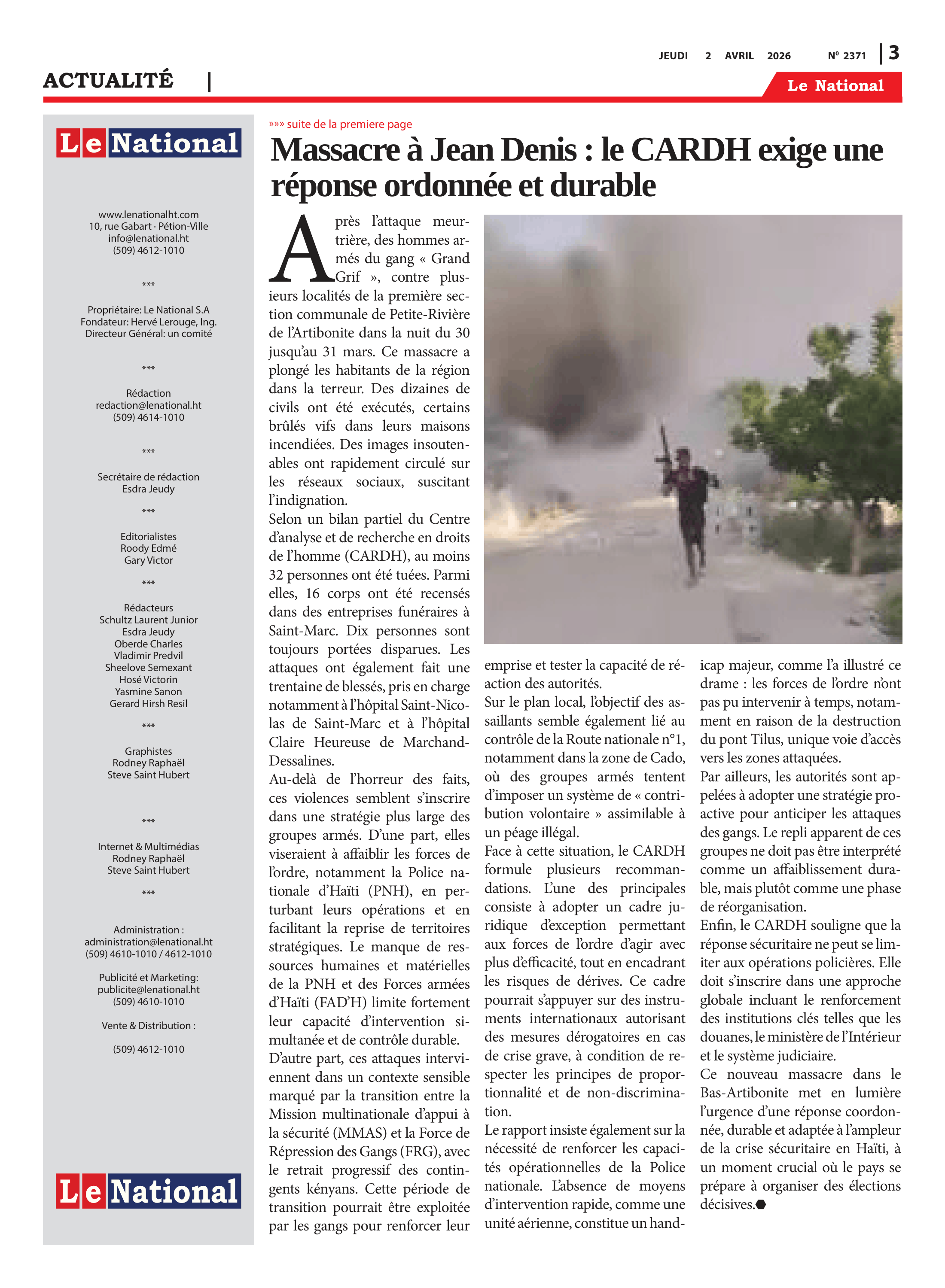 Page 3 de l'édition 2371
