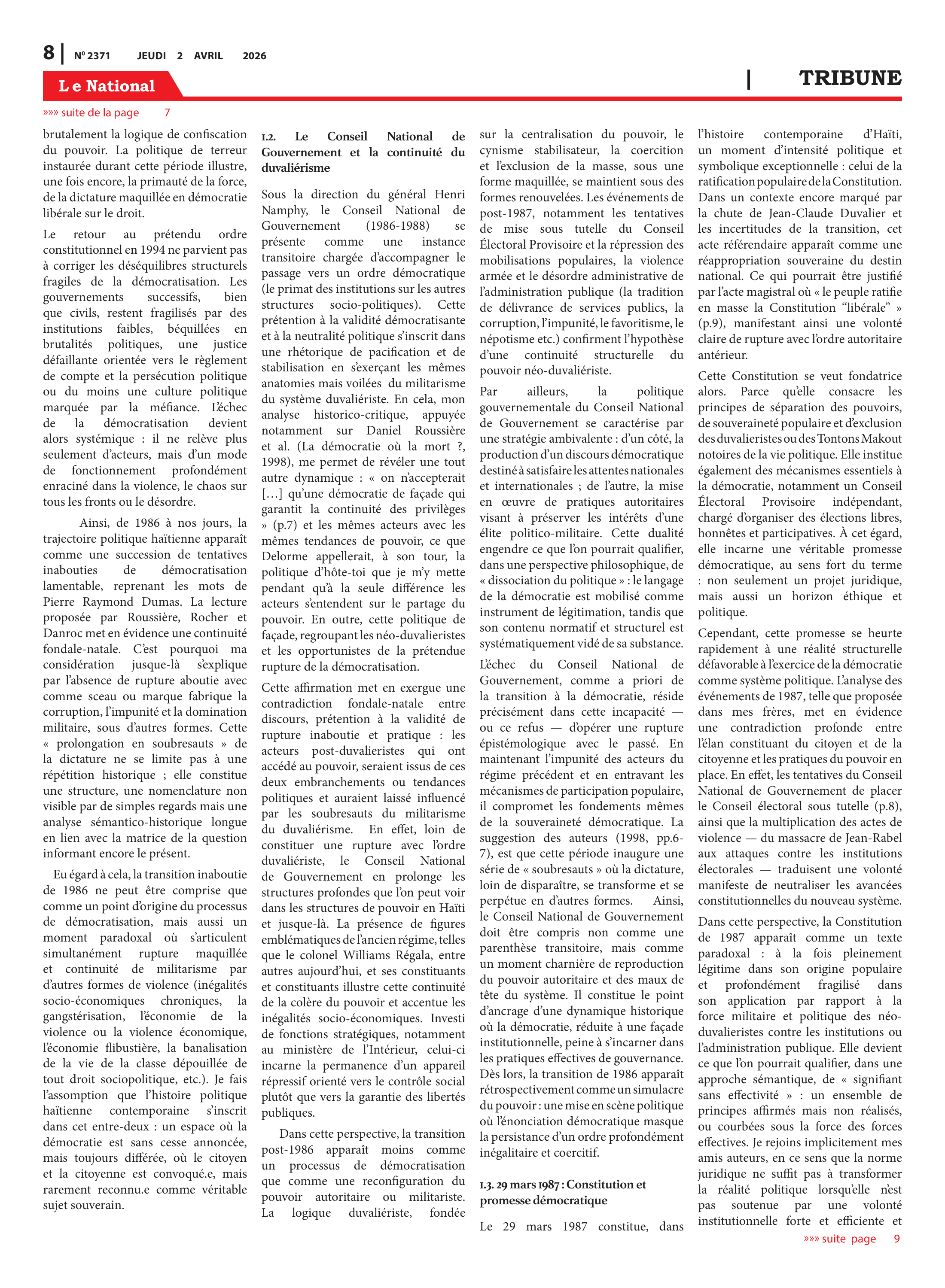 Page 8 de l'édition 2371