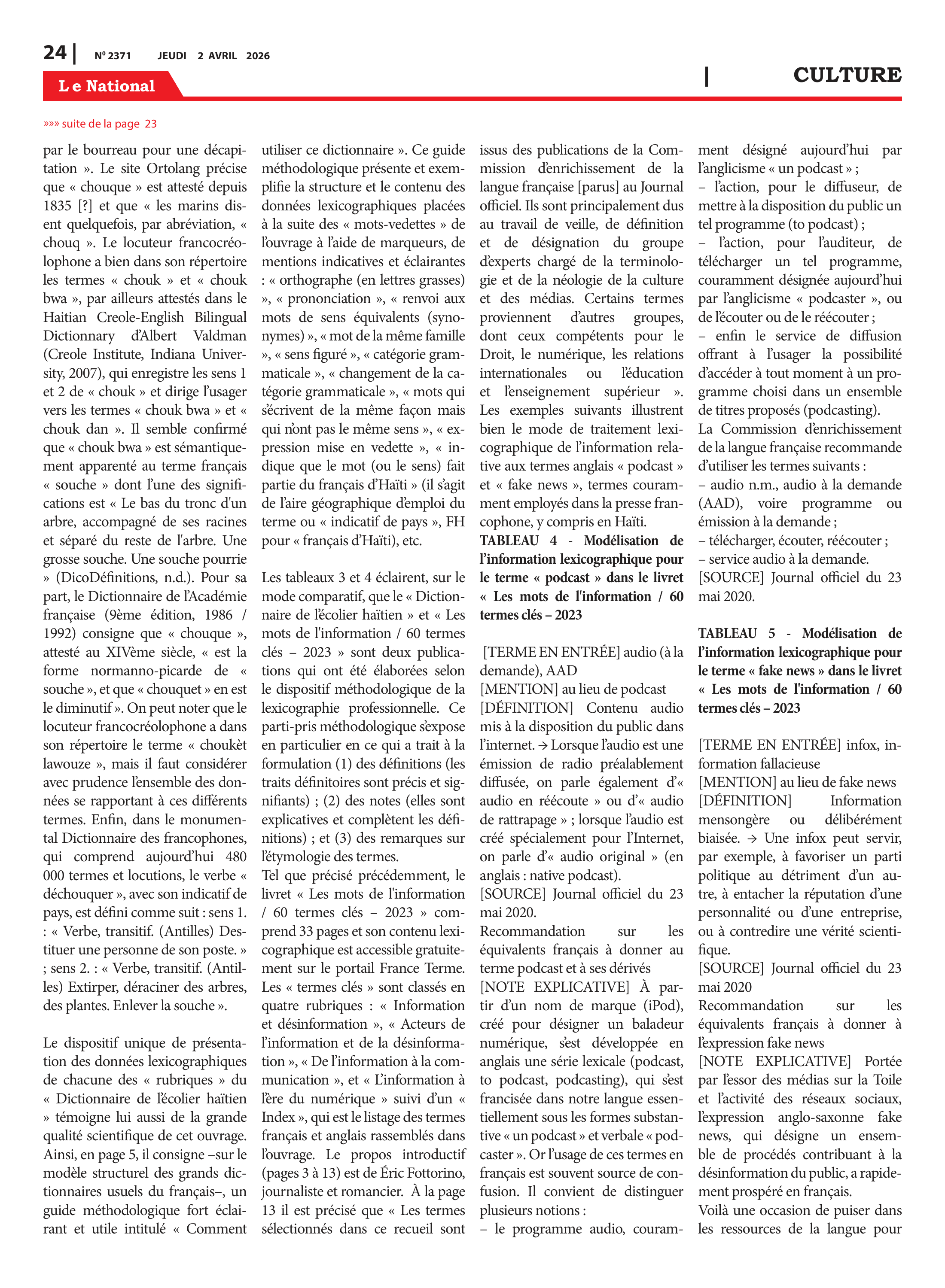 Page 24 de l'édition 2371