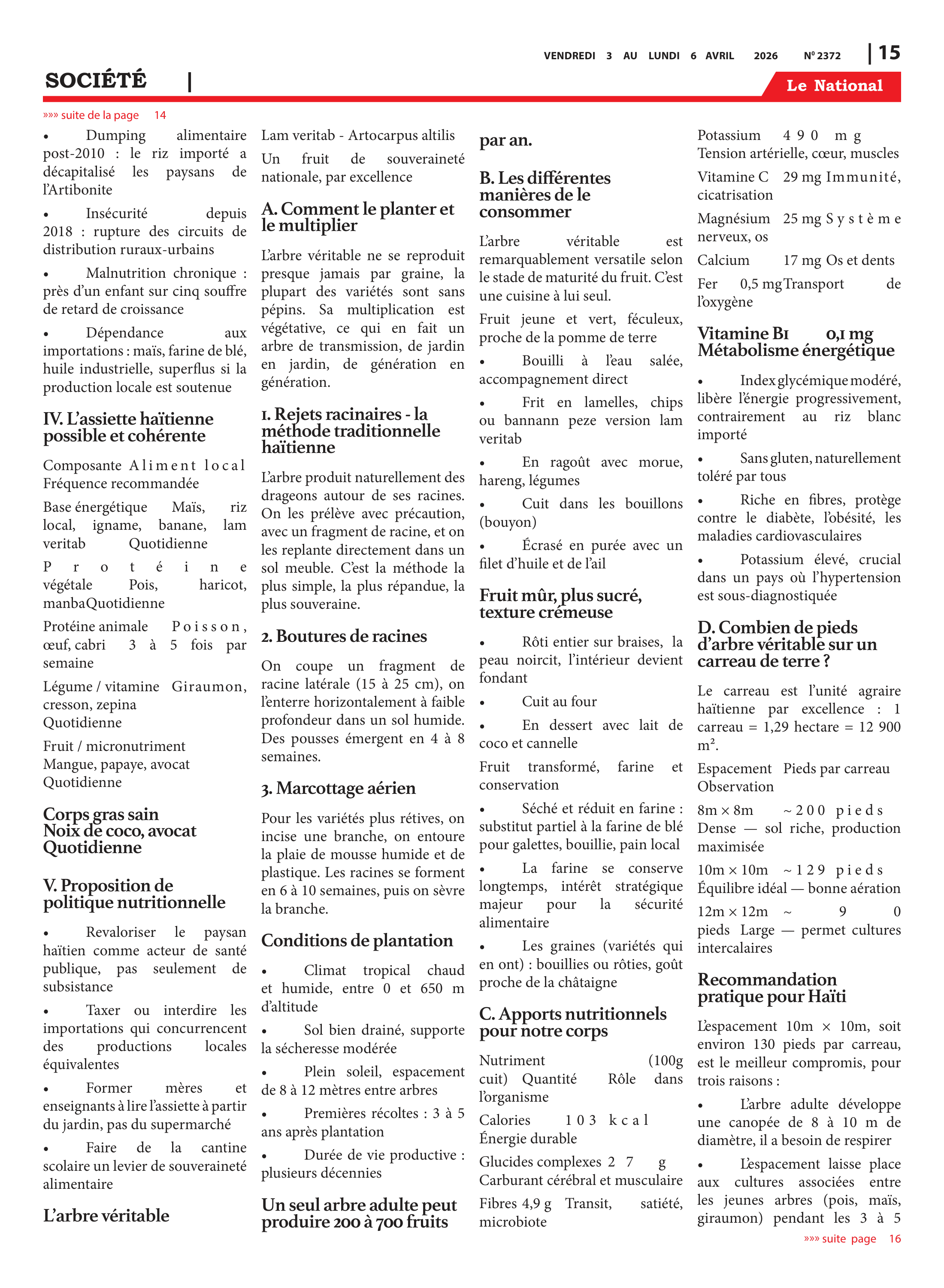 Page 15 de l'édition 2372