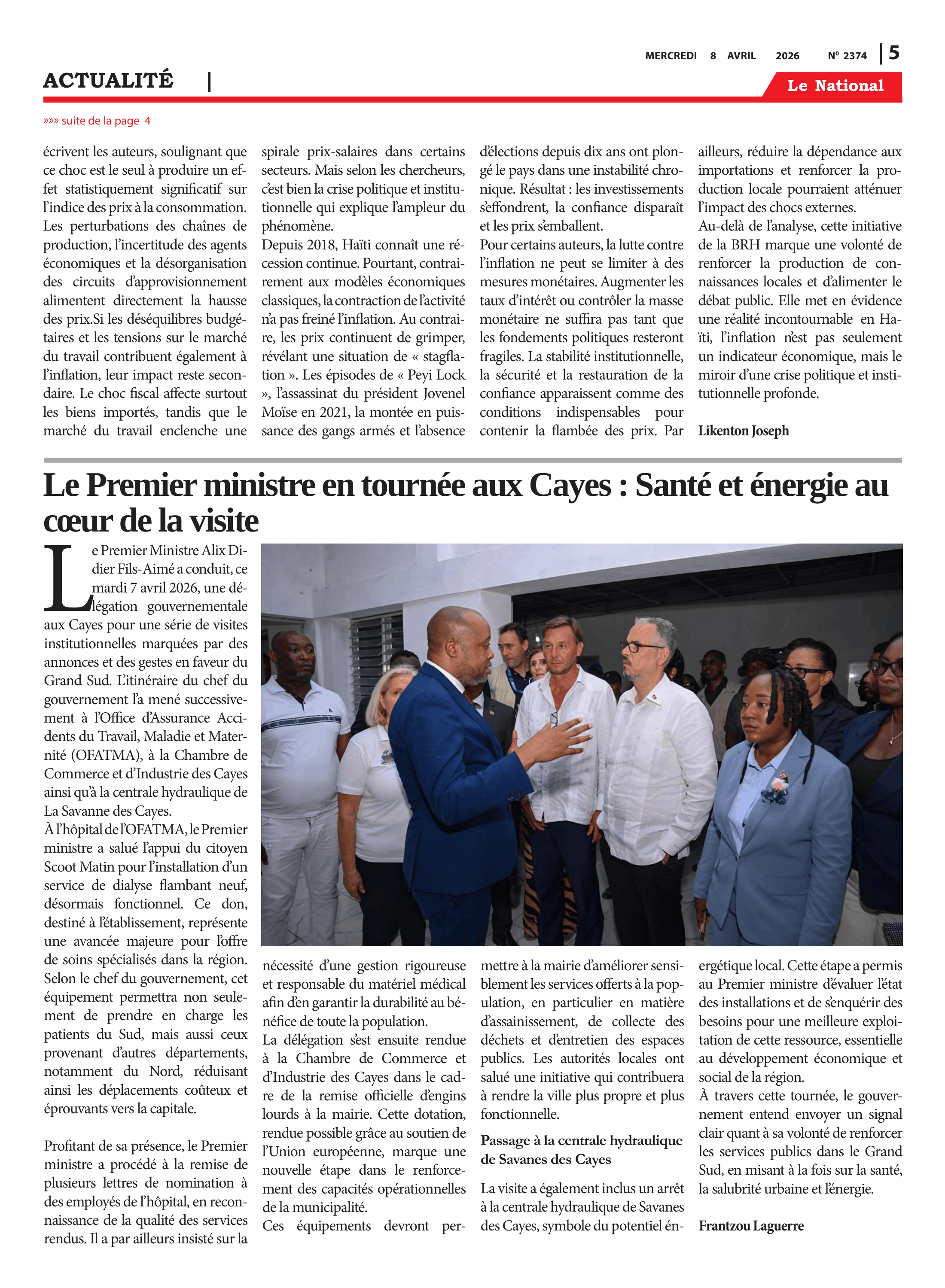 Page 5 de l'édition 2374