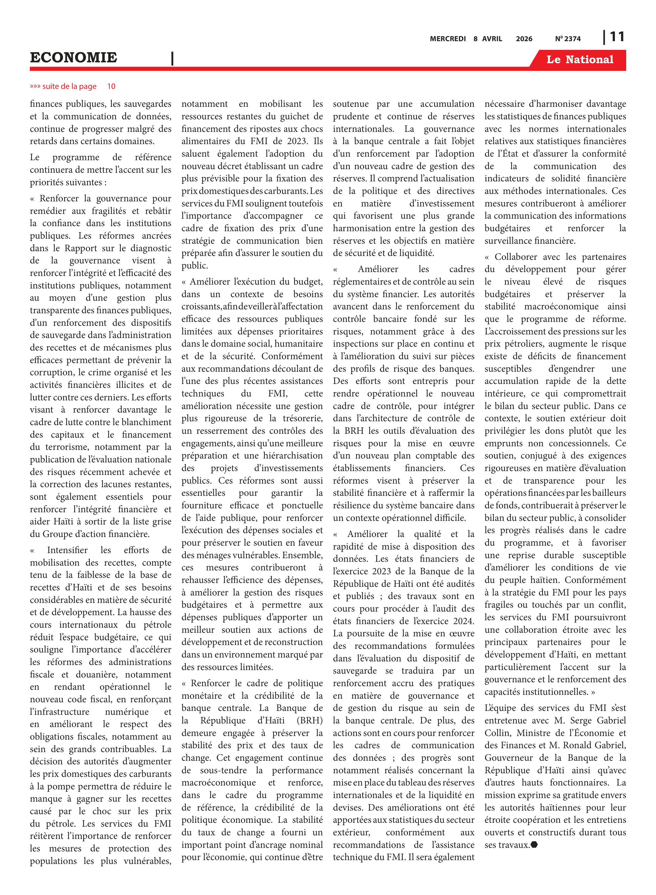 Page 11 de l'édition 2374