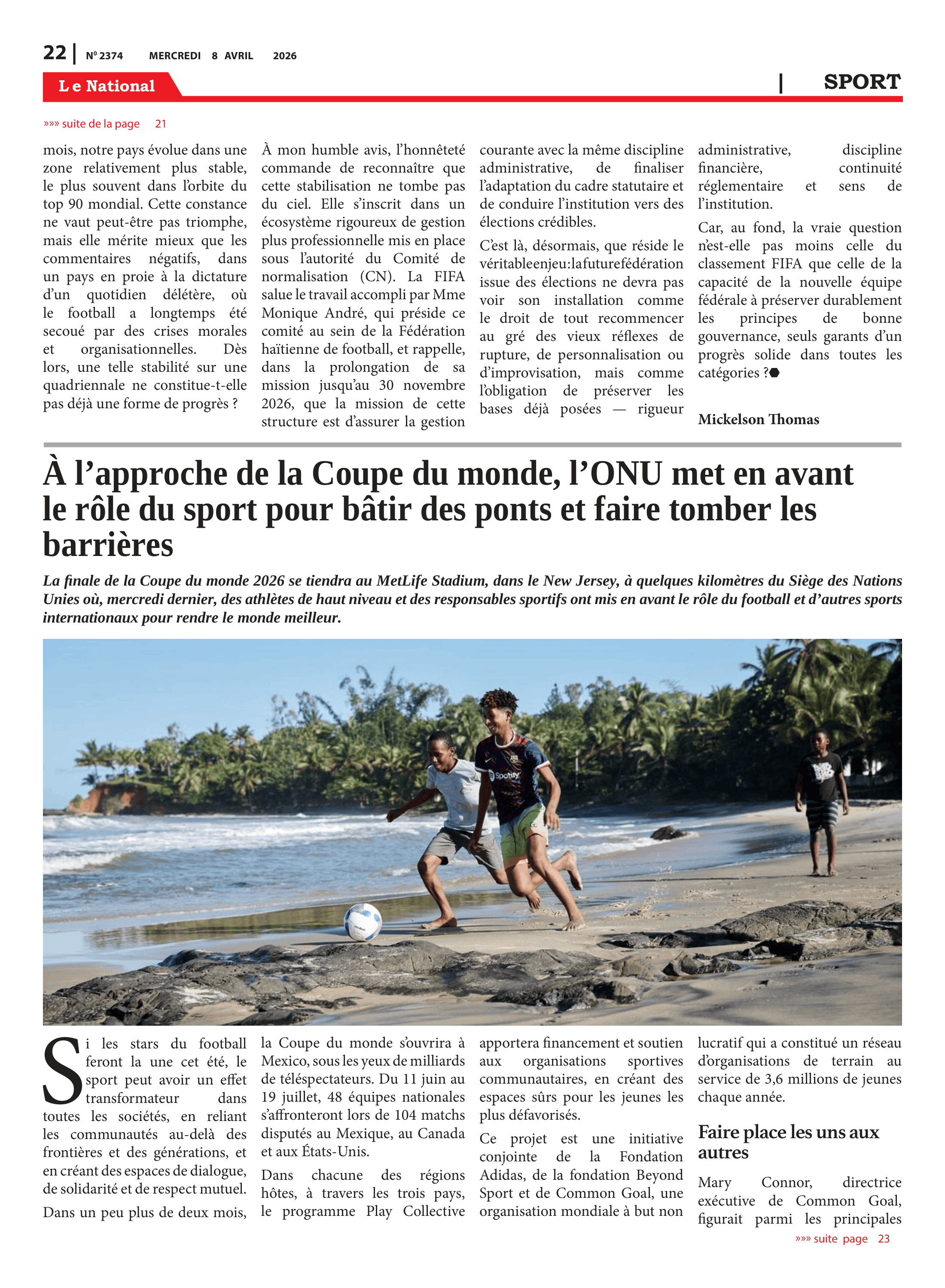 Page 22 de l'édition 2374