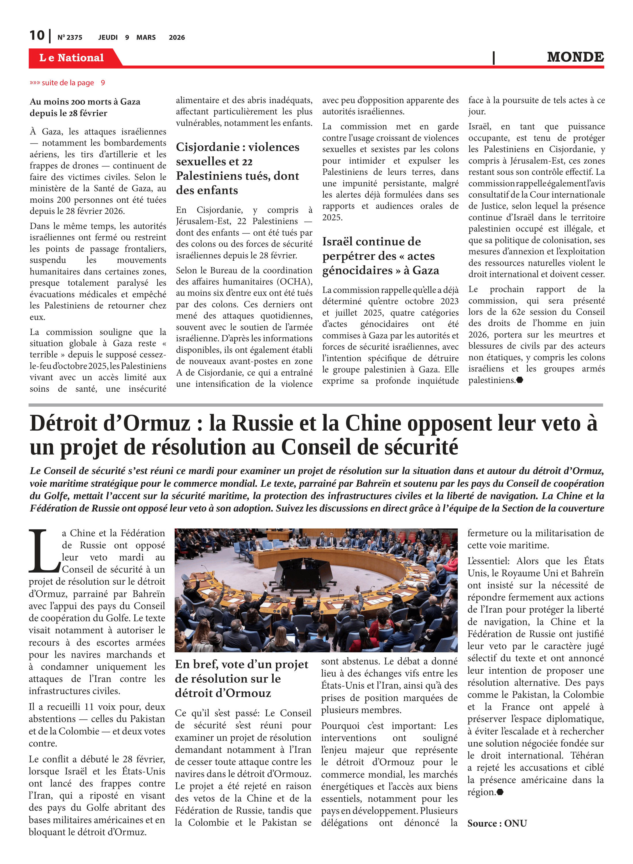 Page 10 de l'édition 2375