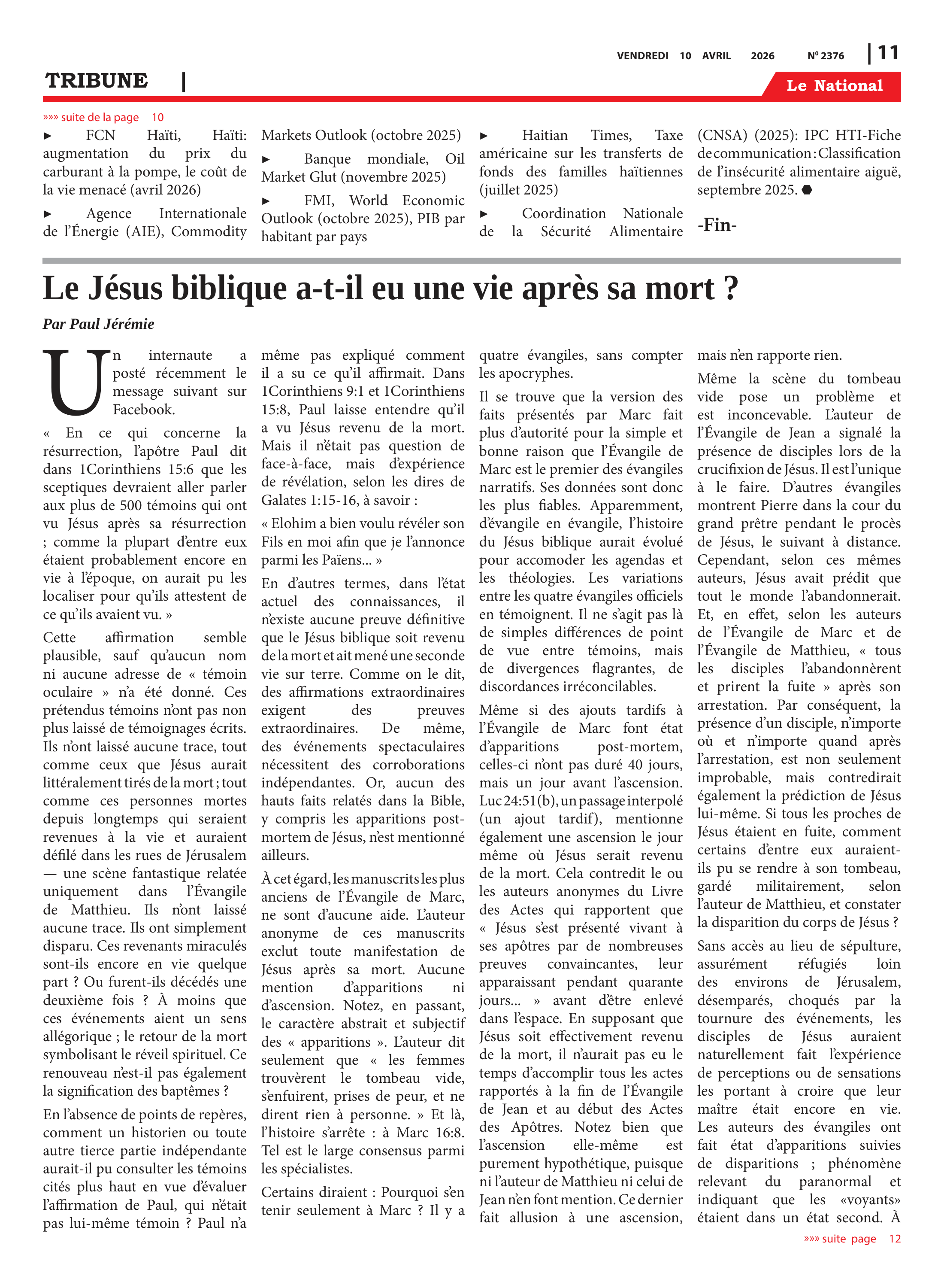 Page 11 de l'édition 2376