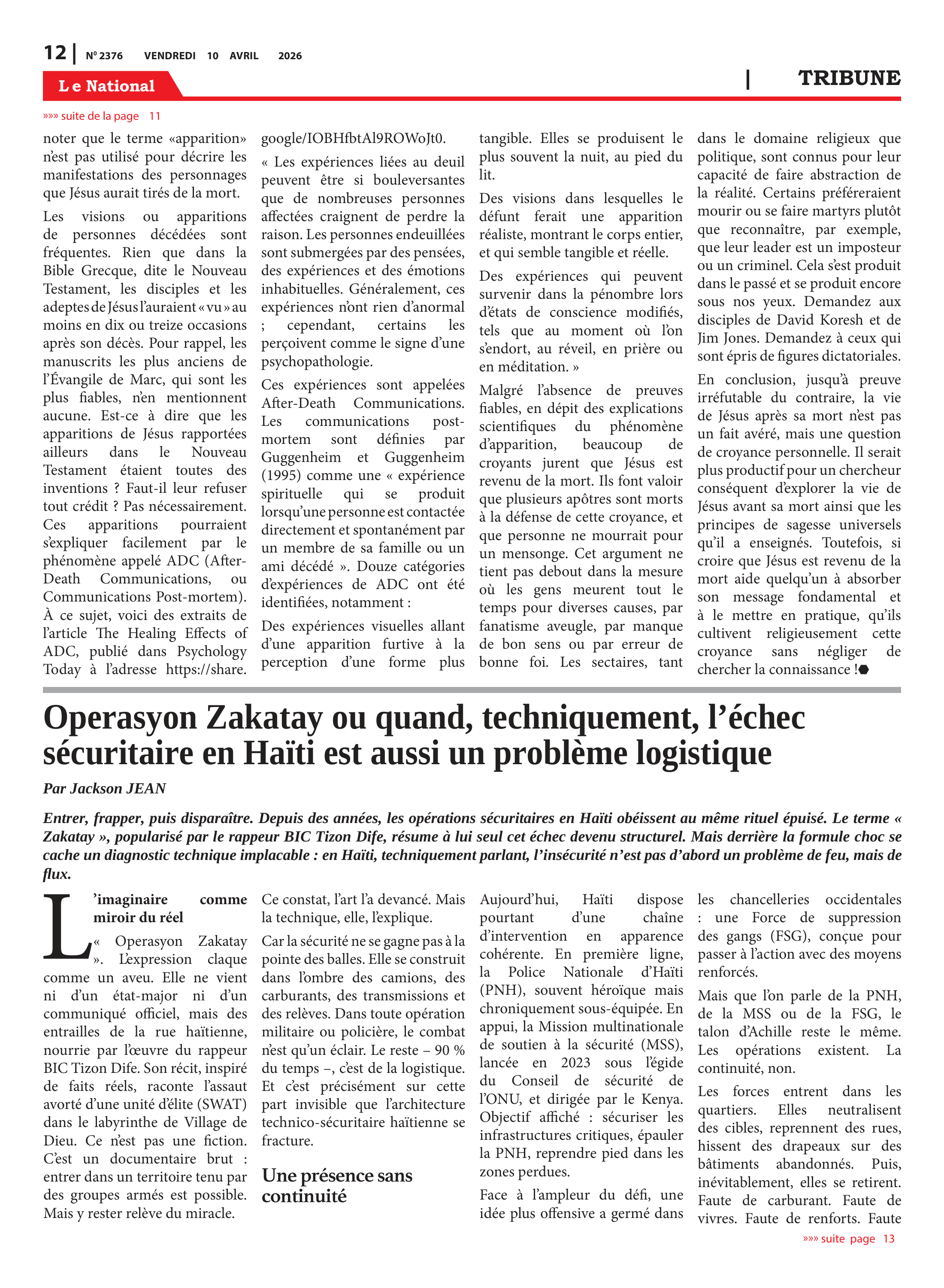 Page 12 de l'édition 2376