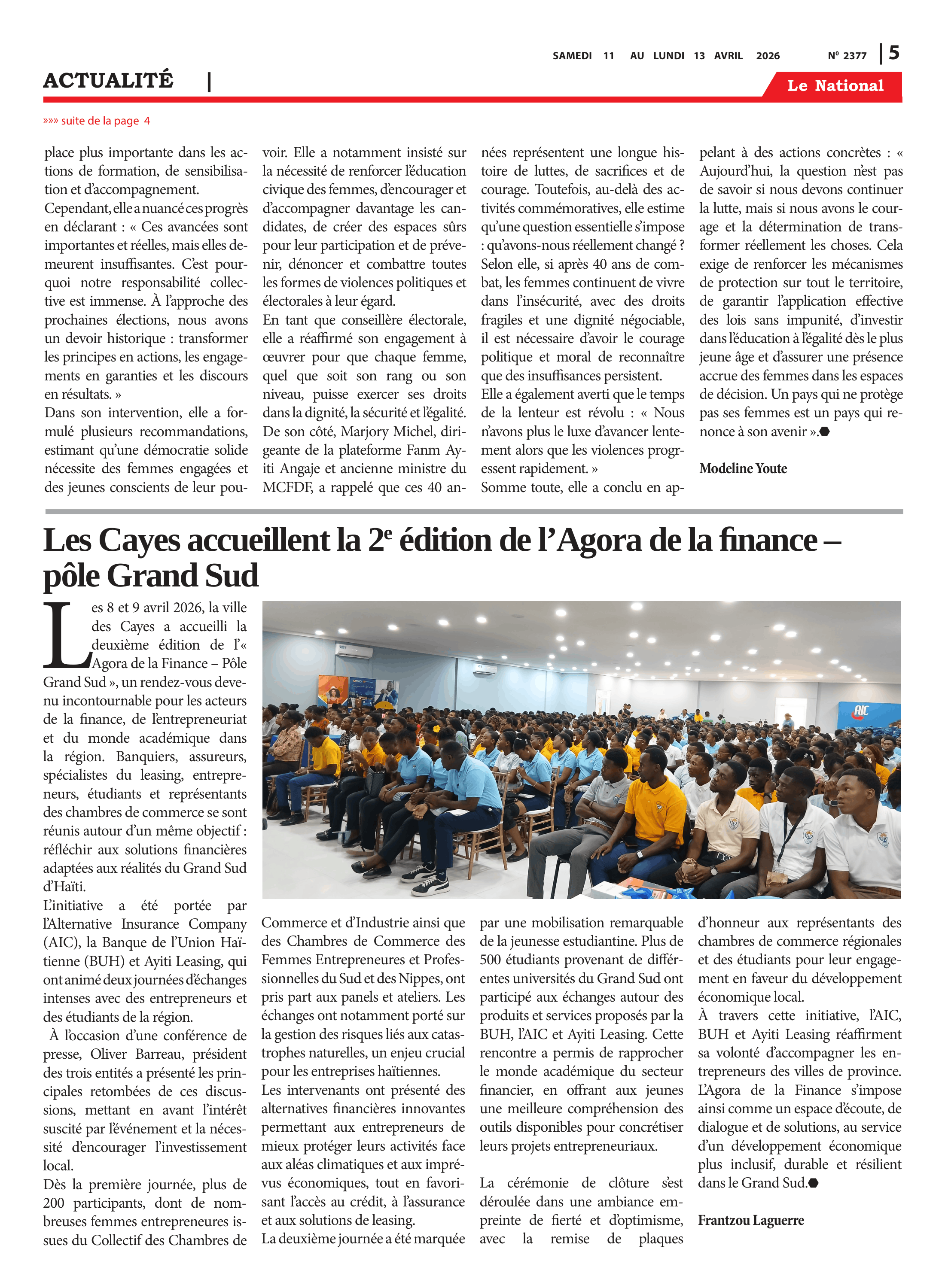 Page 5 de l'édition 2377