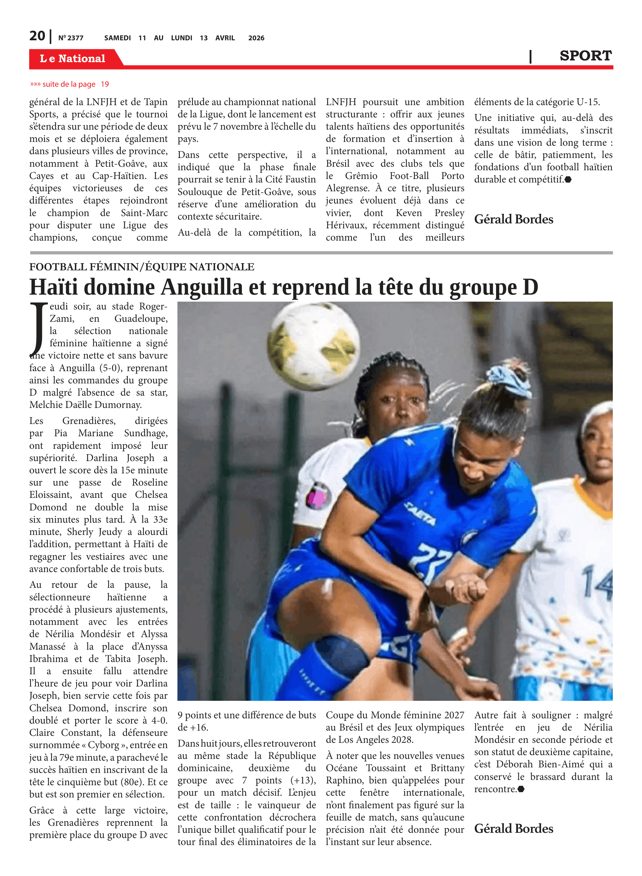 Page 20 de l'édition 2377