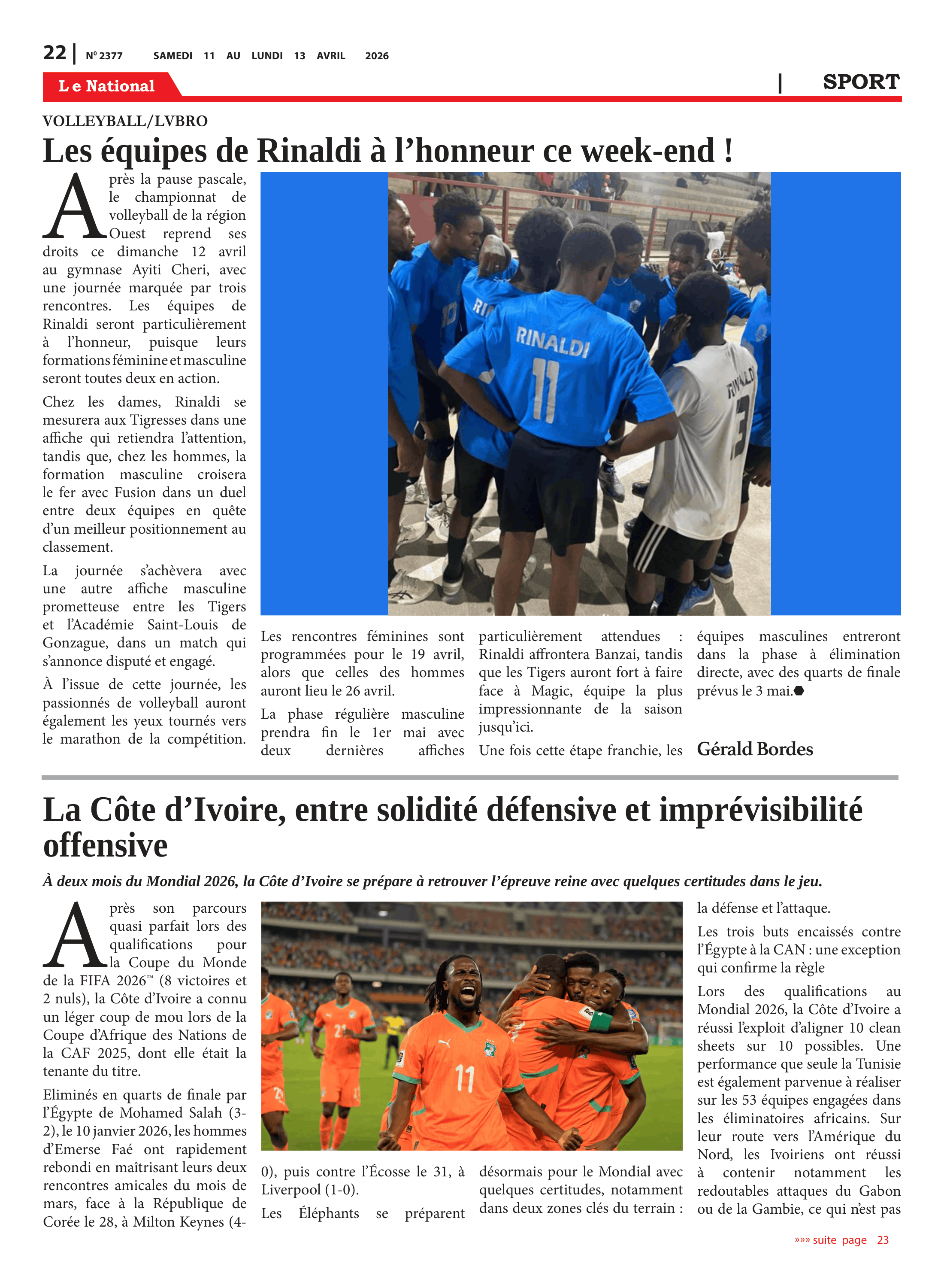 Page 22 de l'édition 2377