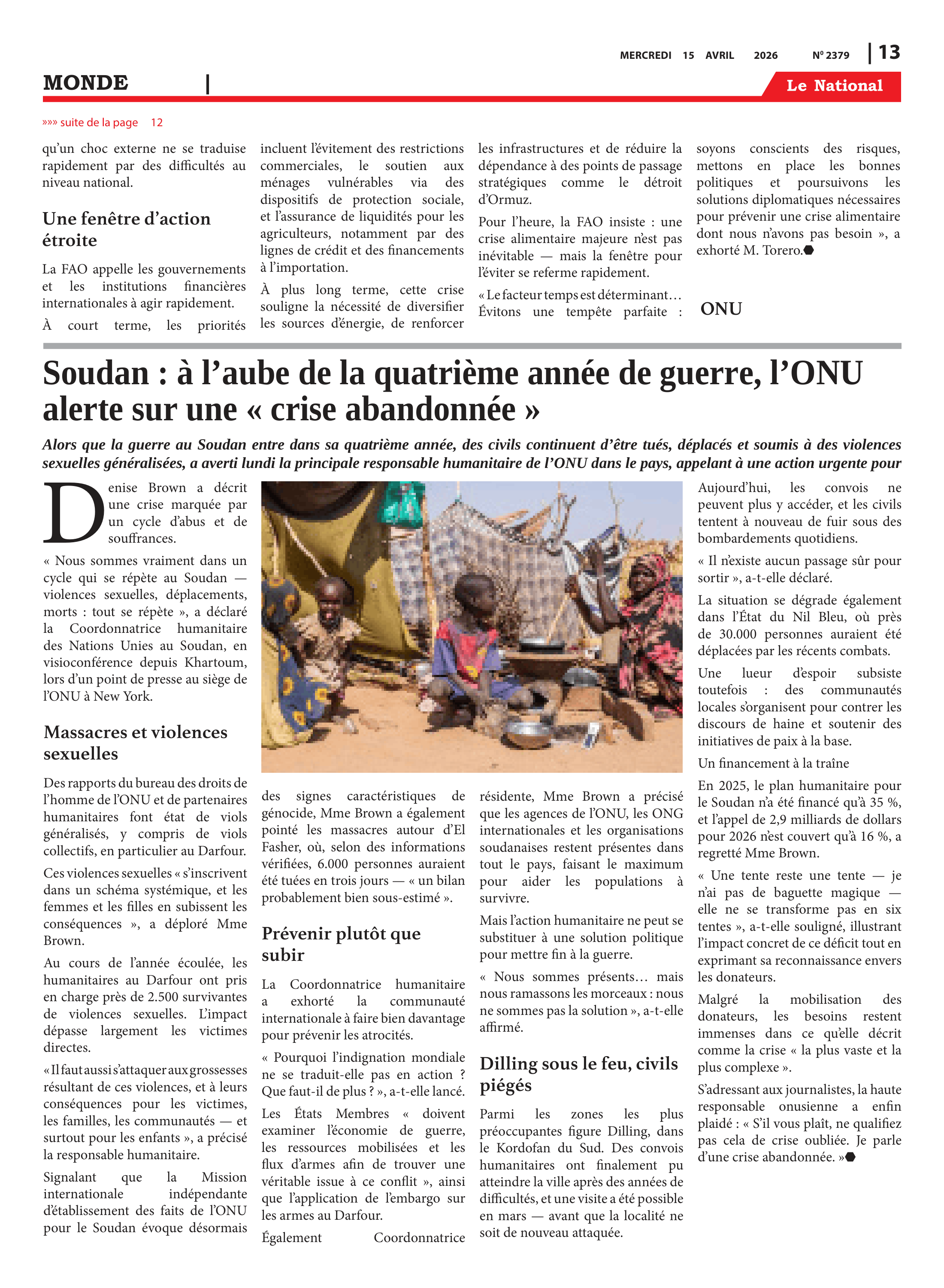 Page 13 de l'édition 2379