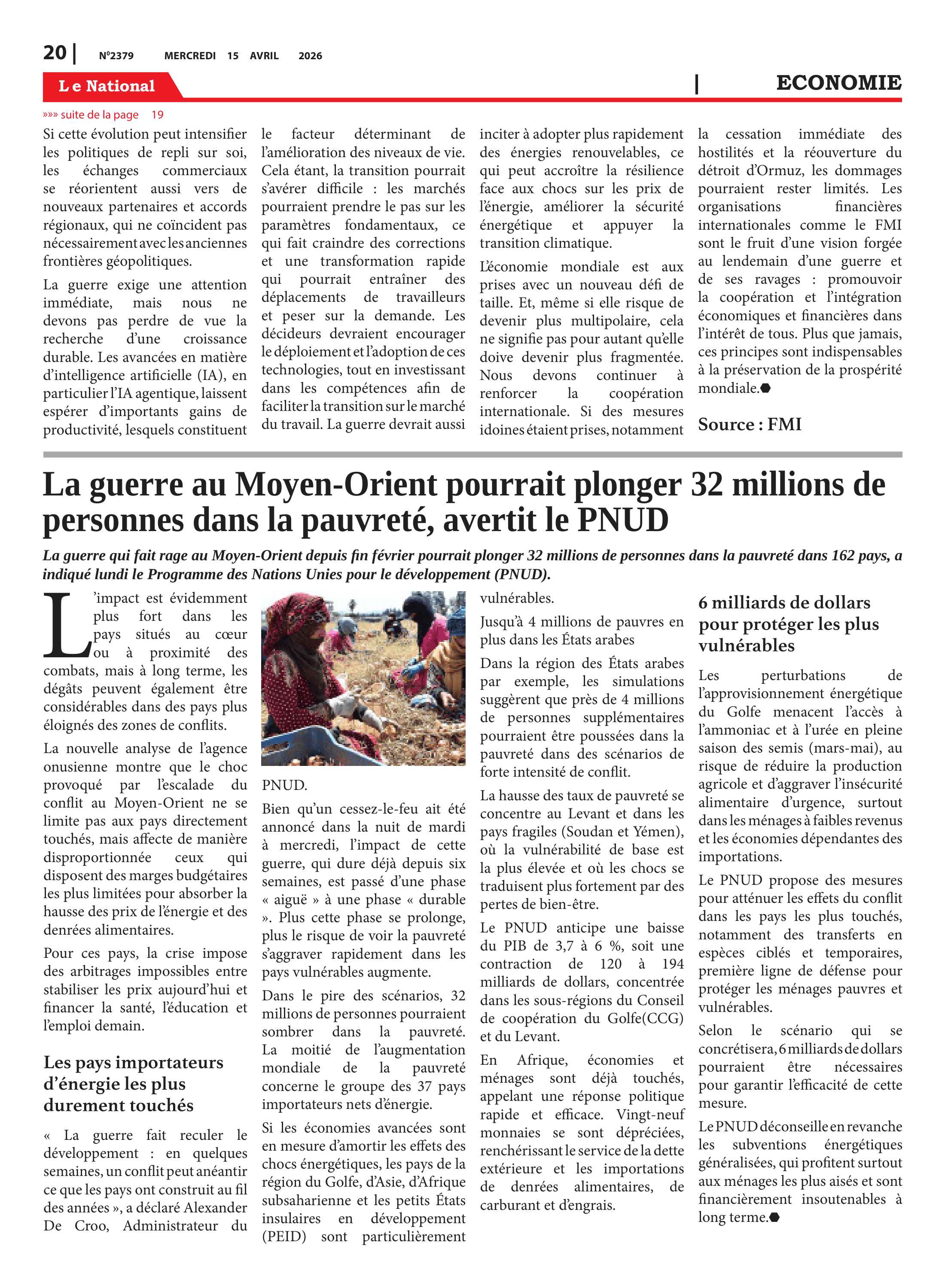 Page 20 de l'édition 2379