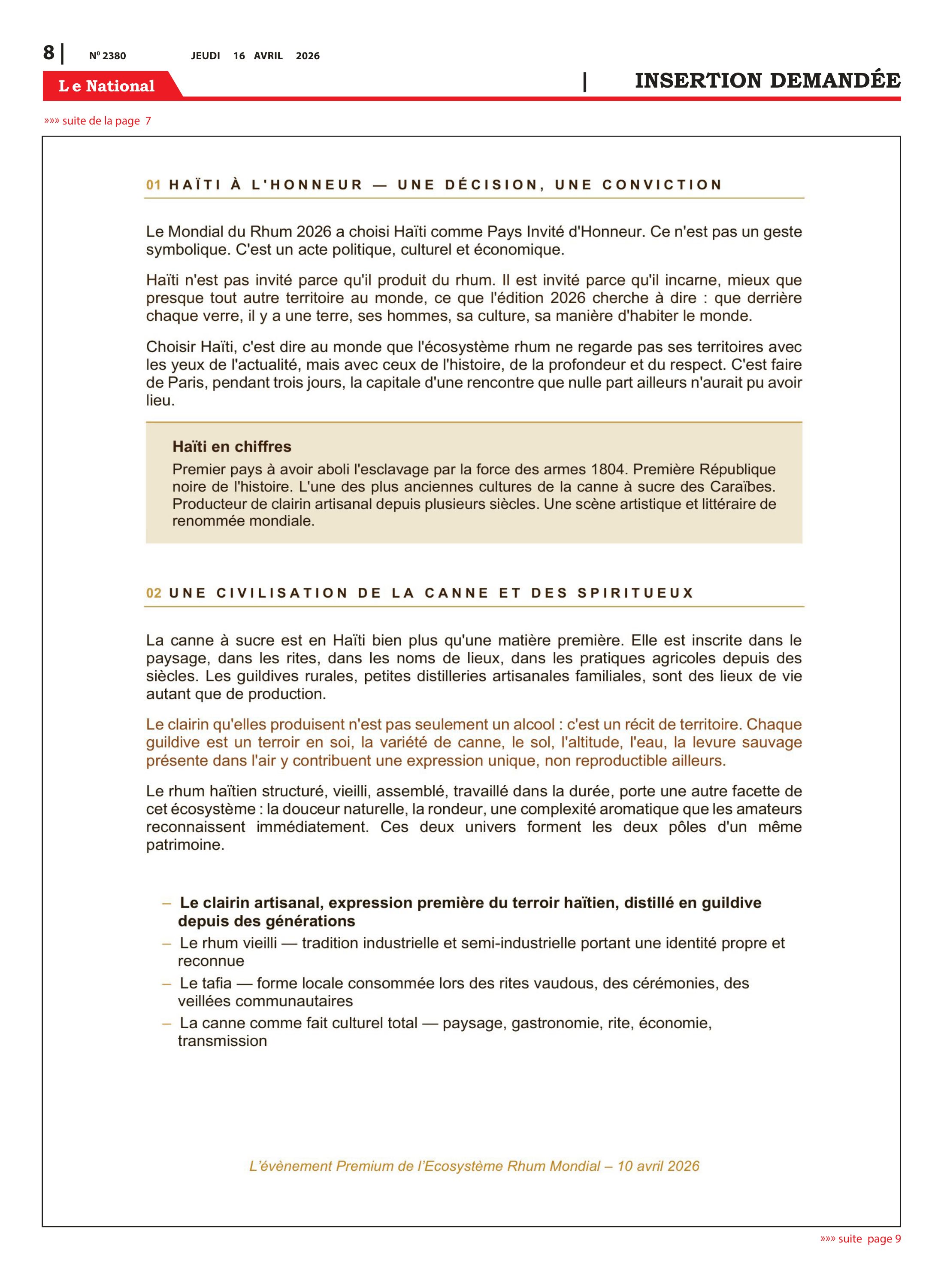 Page 8 de l'édition 2380