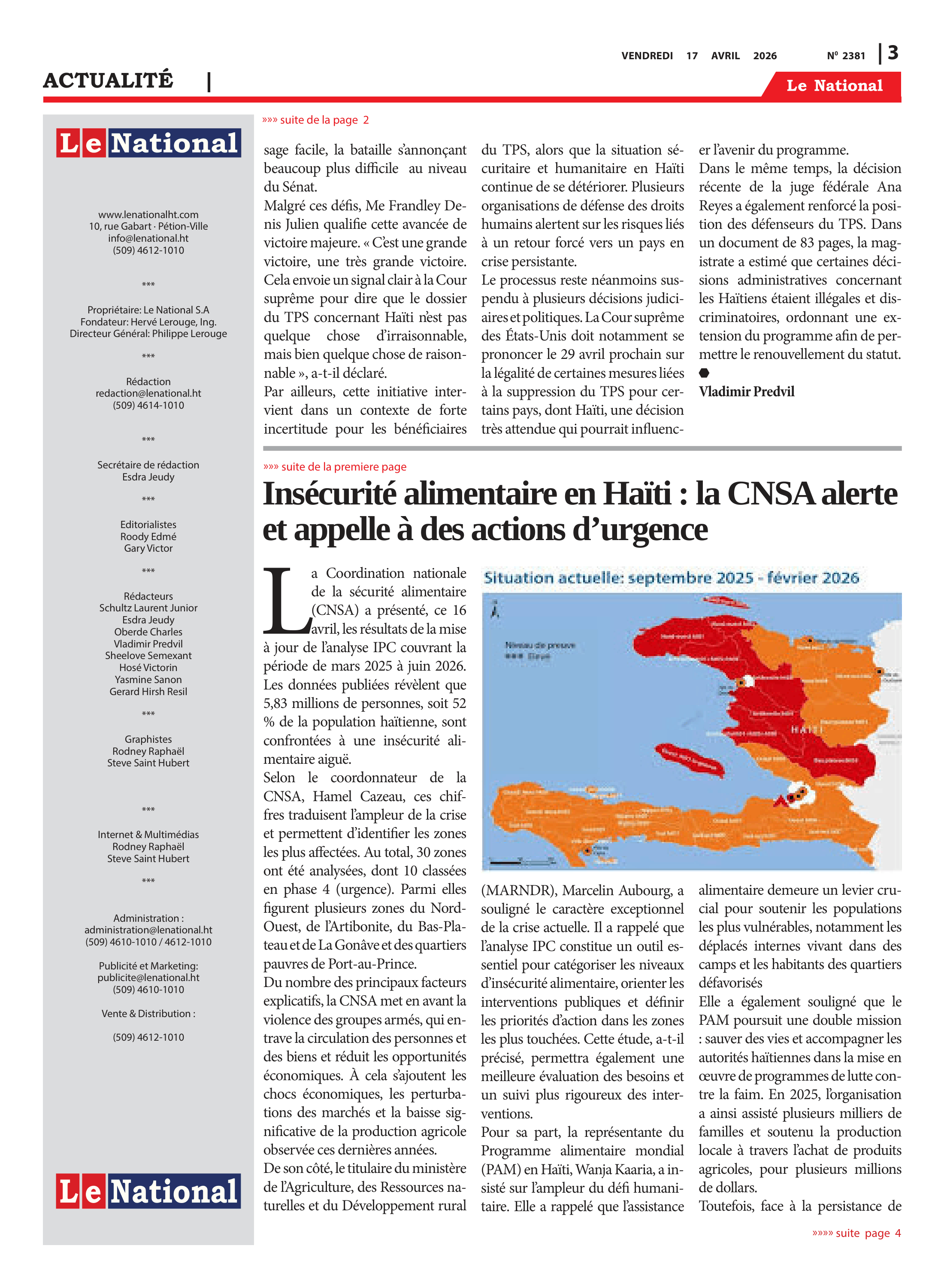 Page 3 de l'édition 2381