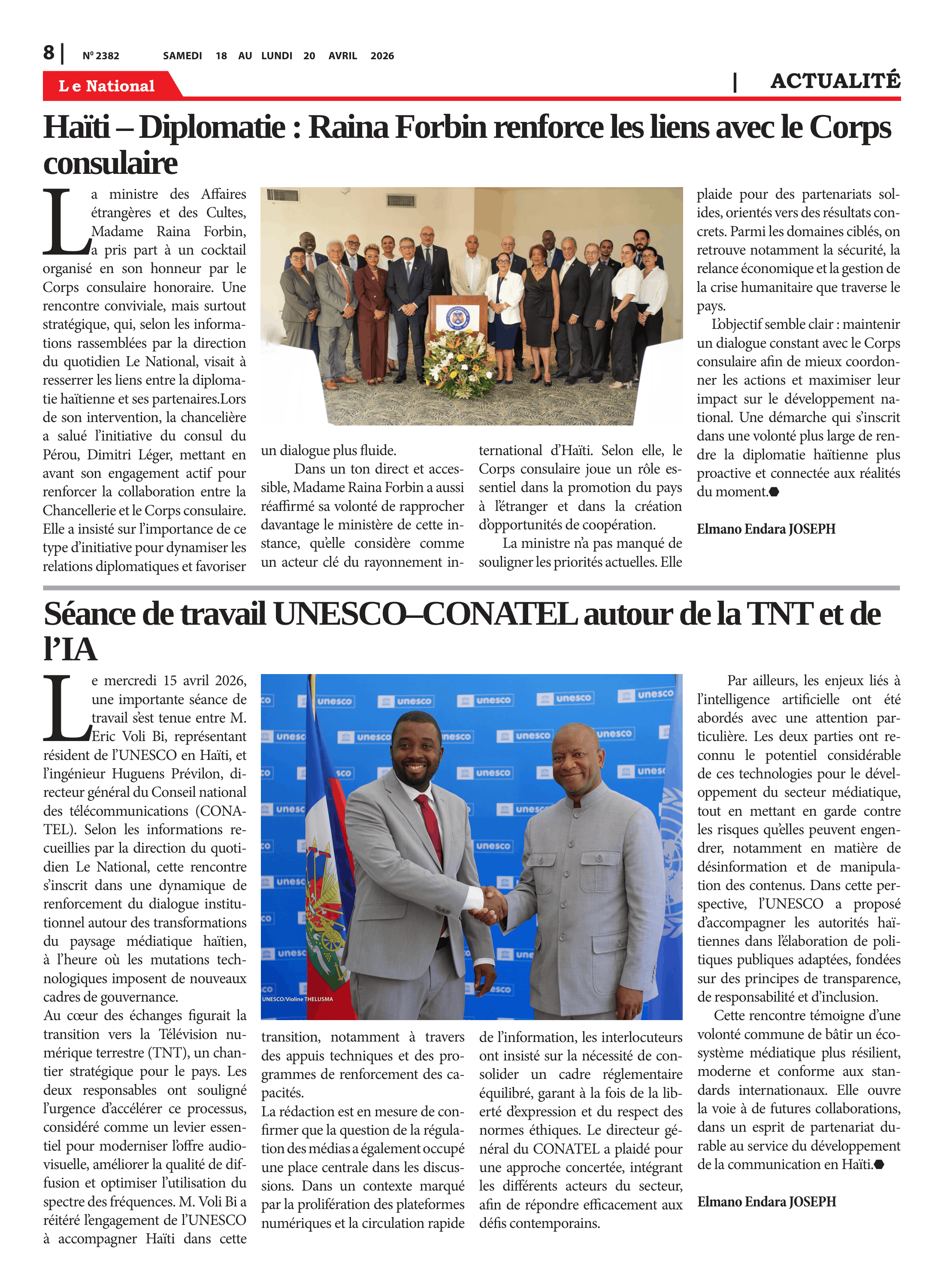 Page 8 de l'édition 2382