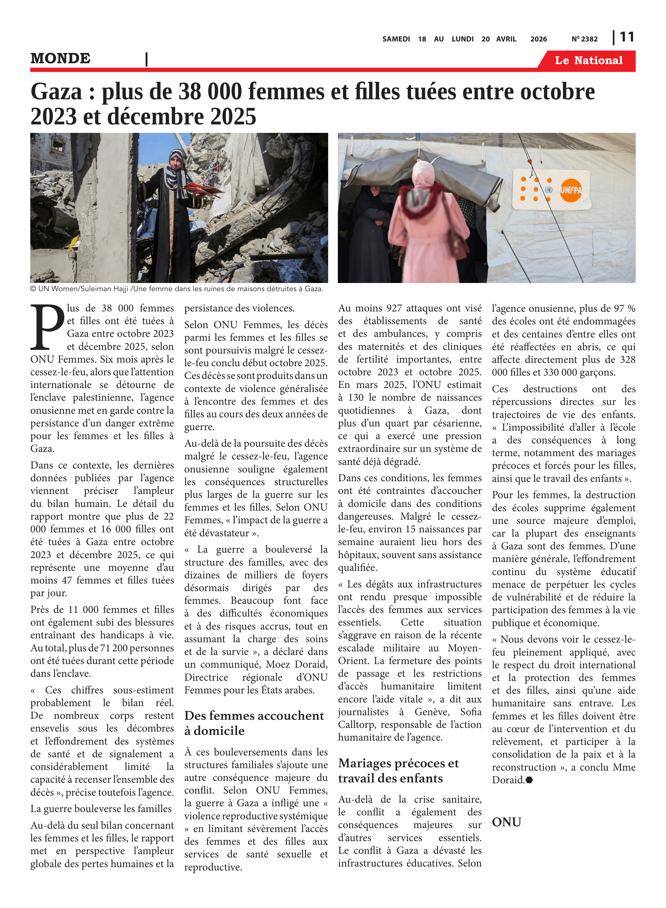 Page 11 de l'édition 2382