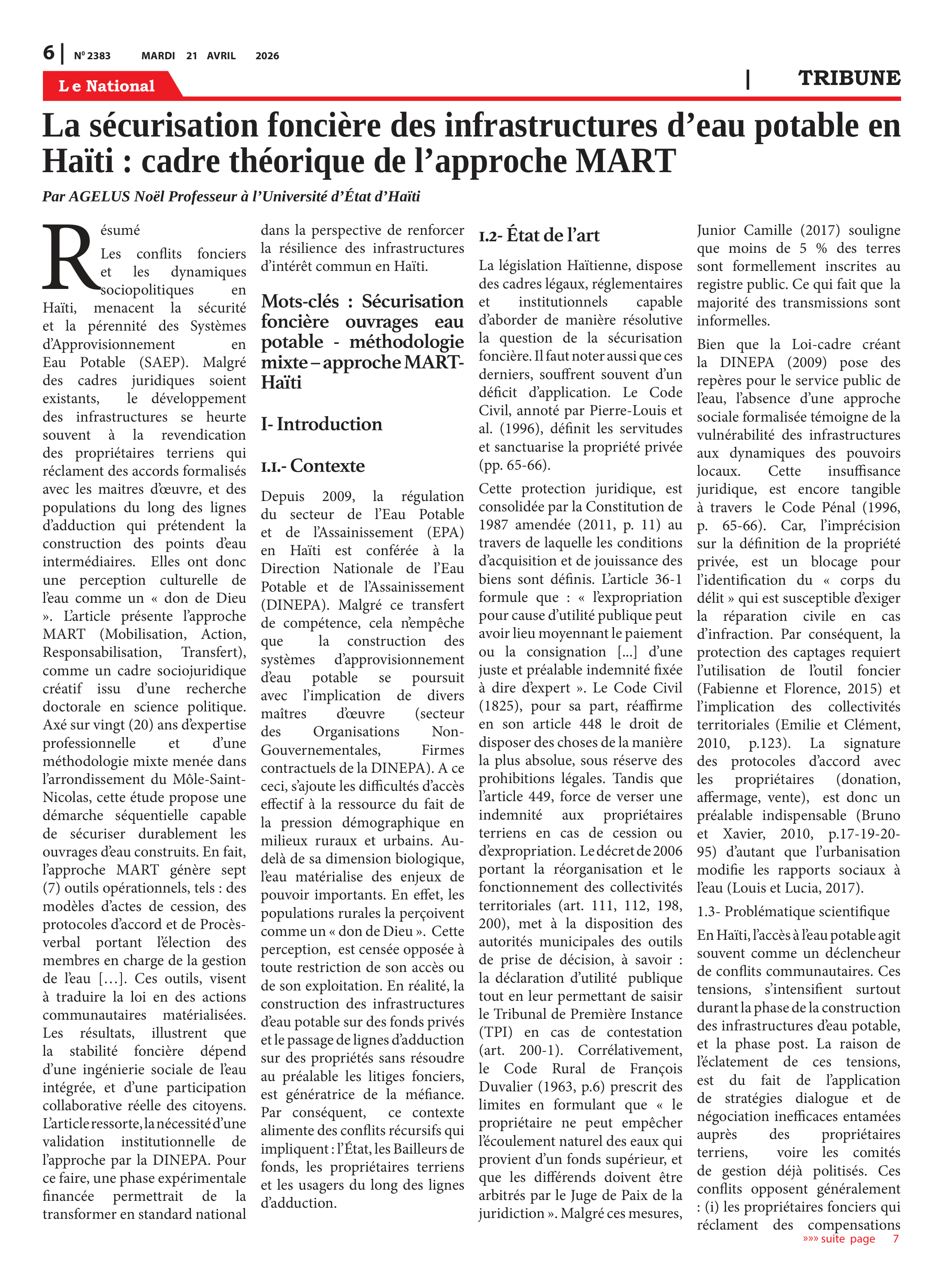 Page 6 de l'édition 2383