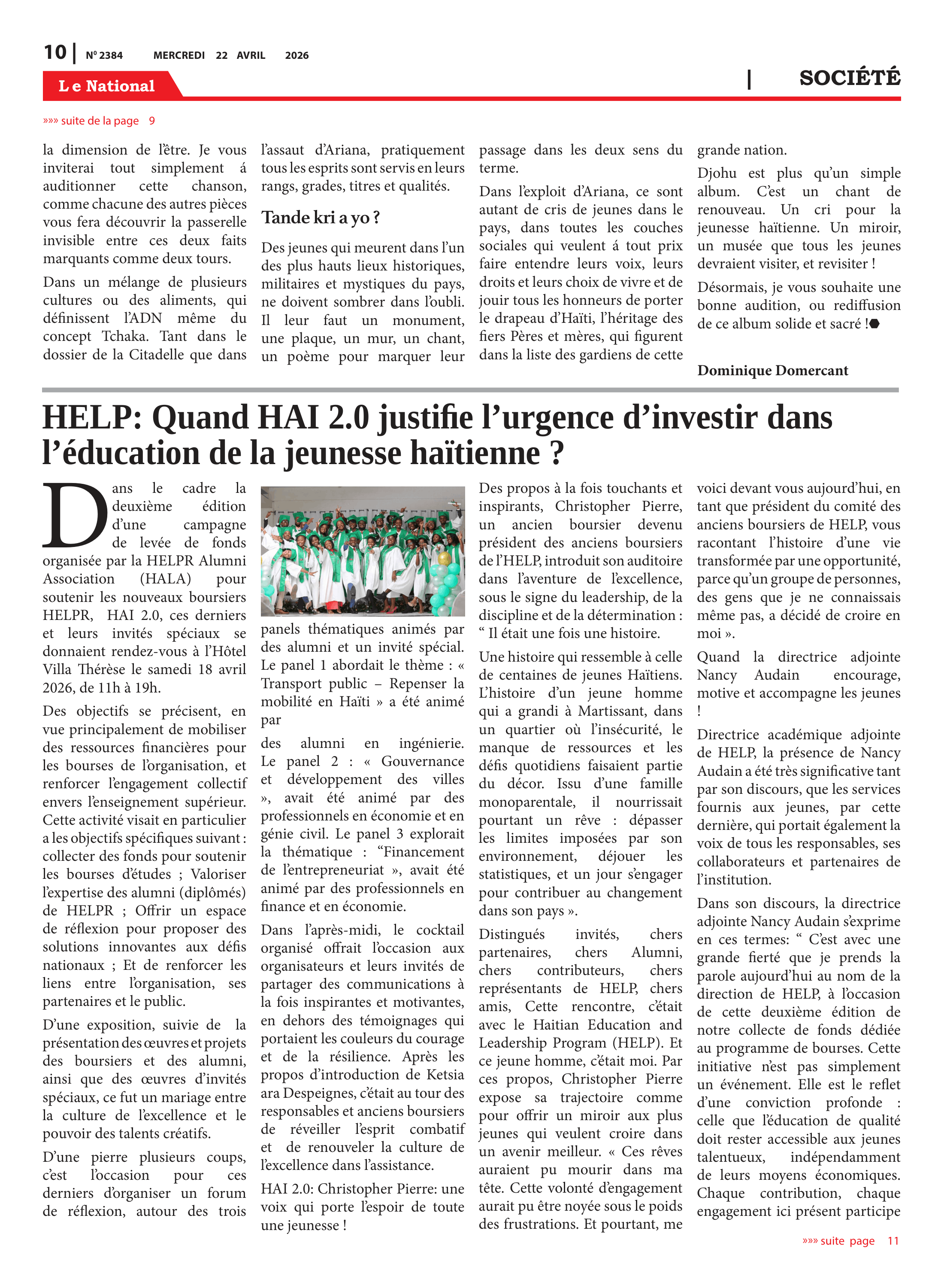 Page 10 de l'édition 2384