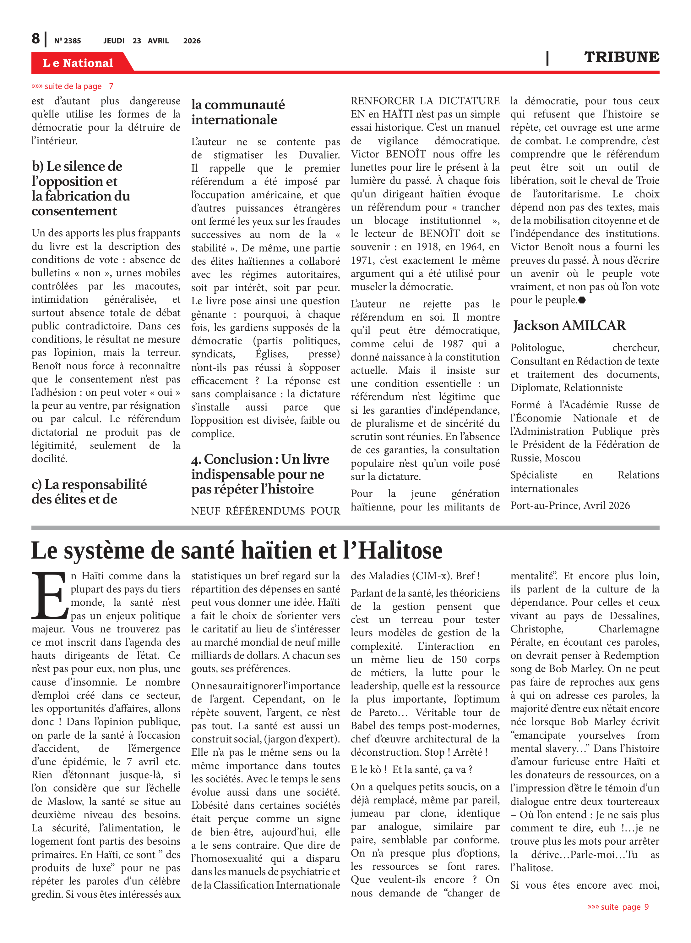 Page 8 de l'édition 2385