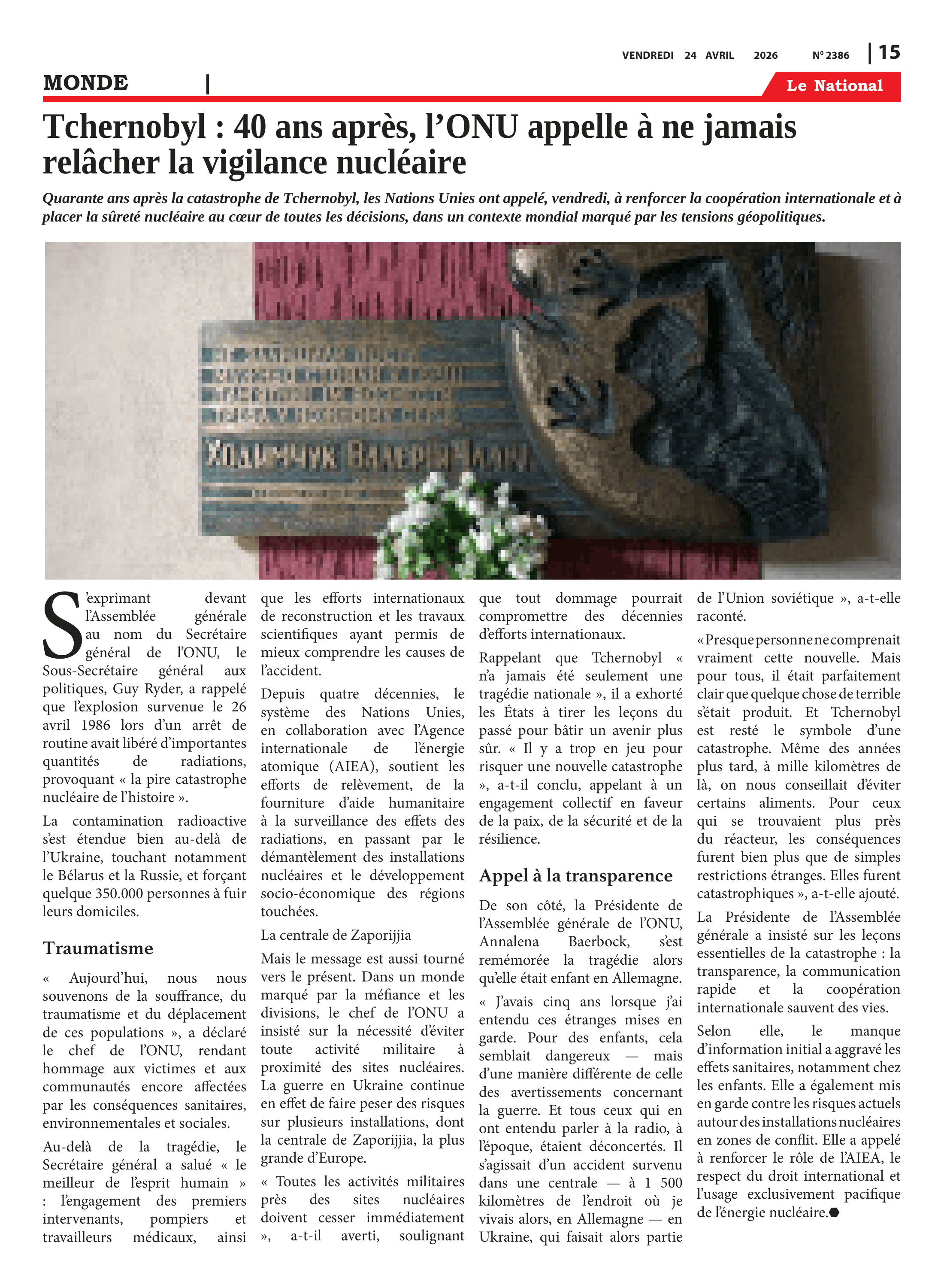 Page 15 de l'édition 2388