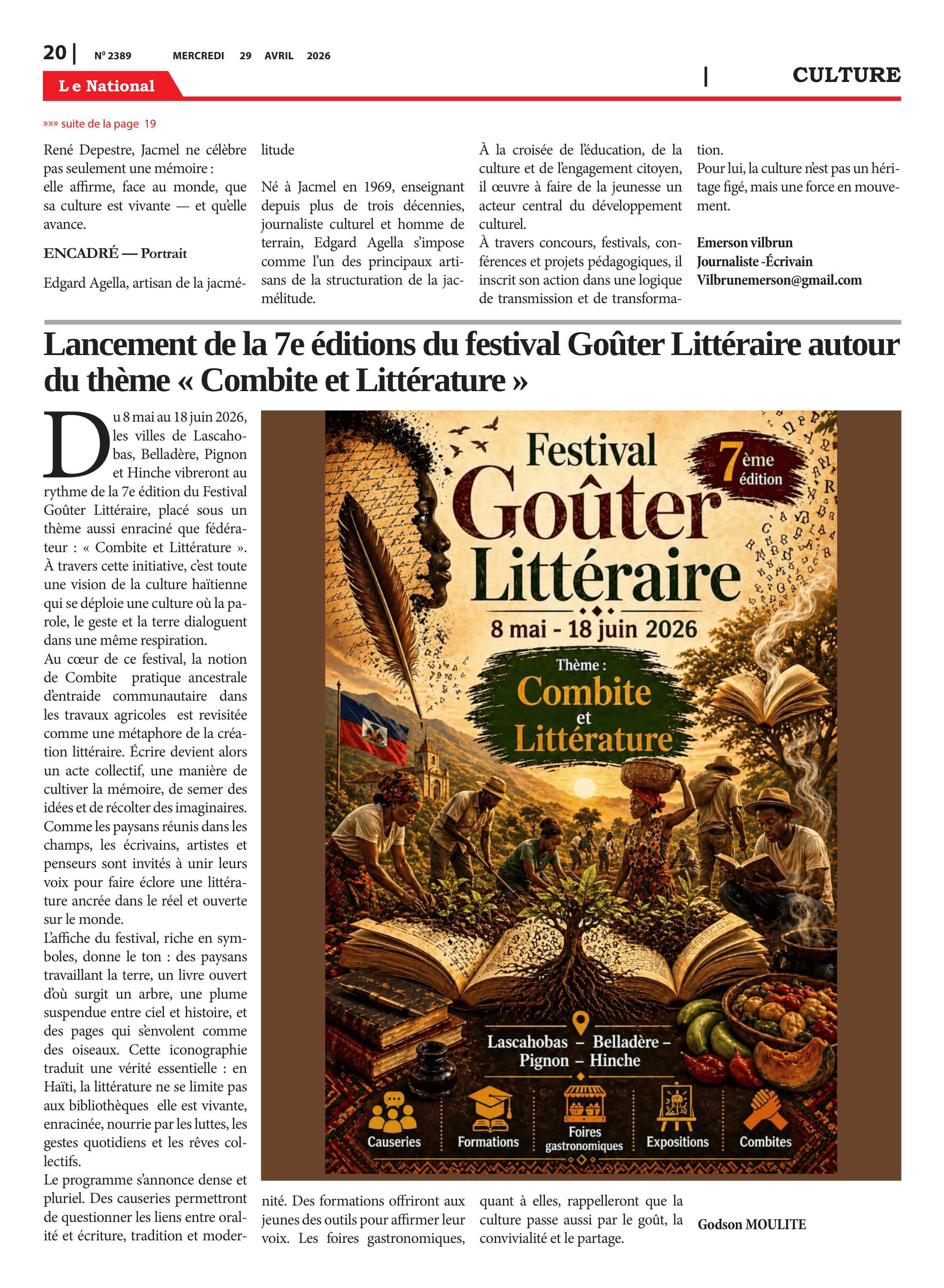 Page 20 de l'édition 2389