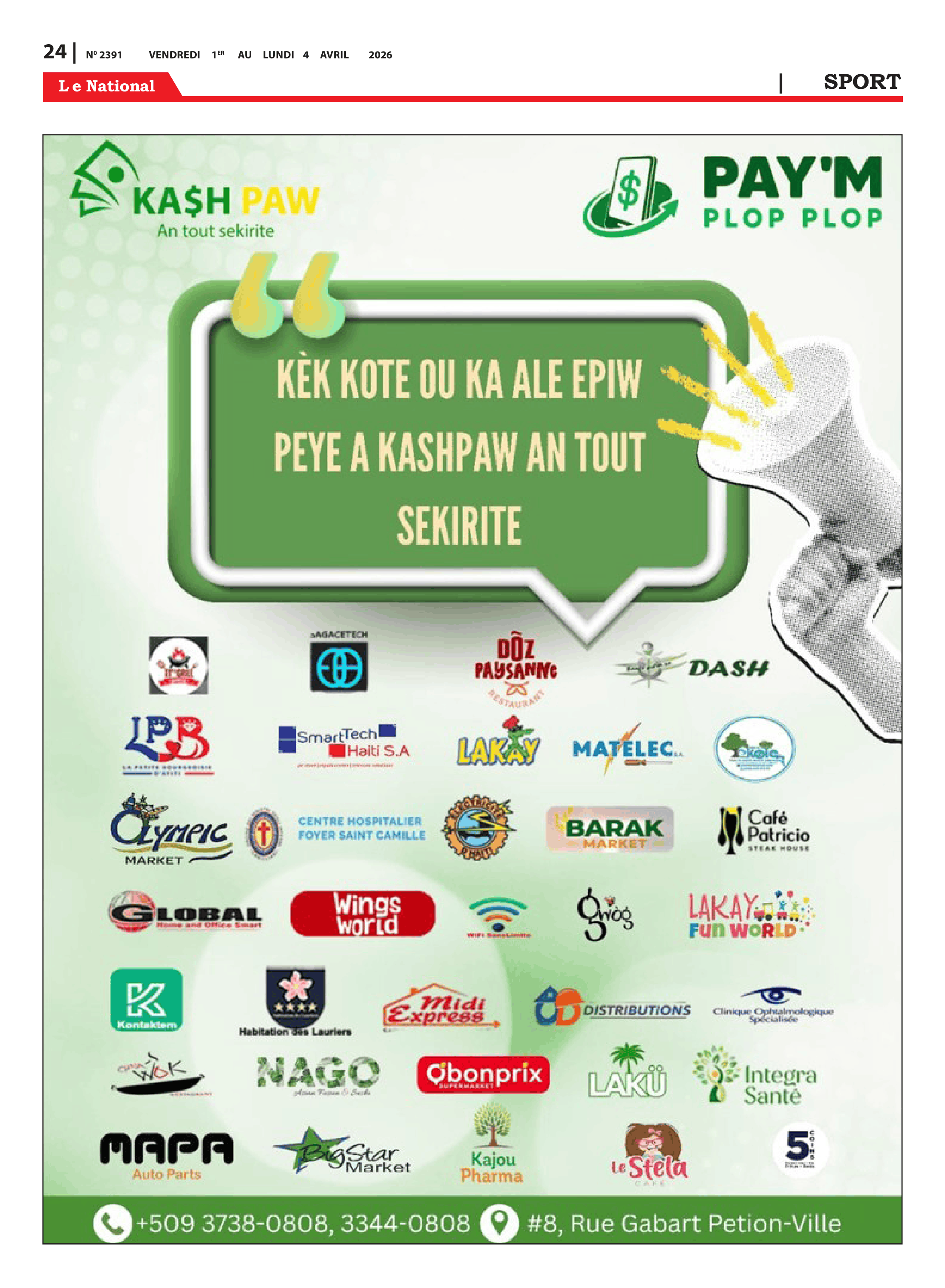 Page 24 de l'édition 2391