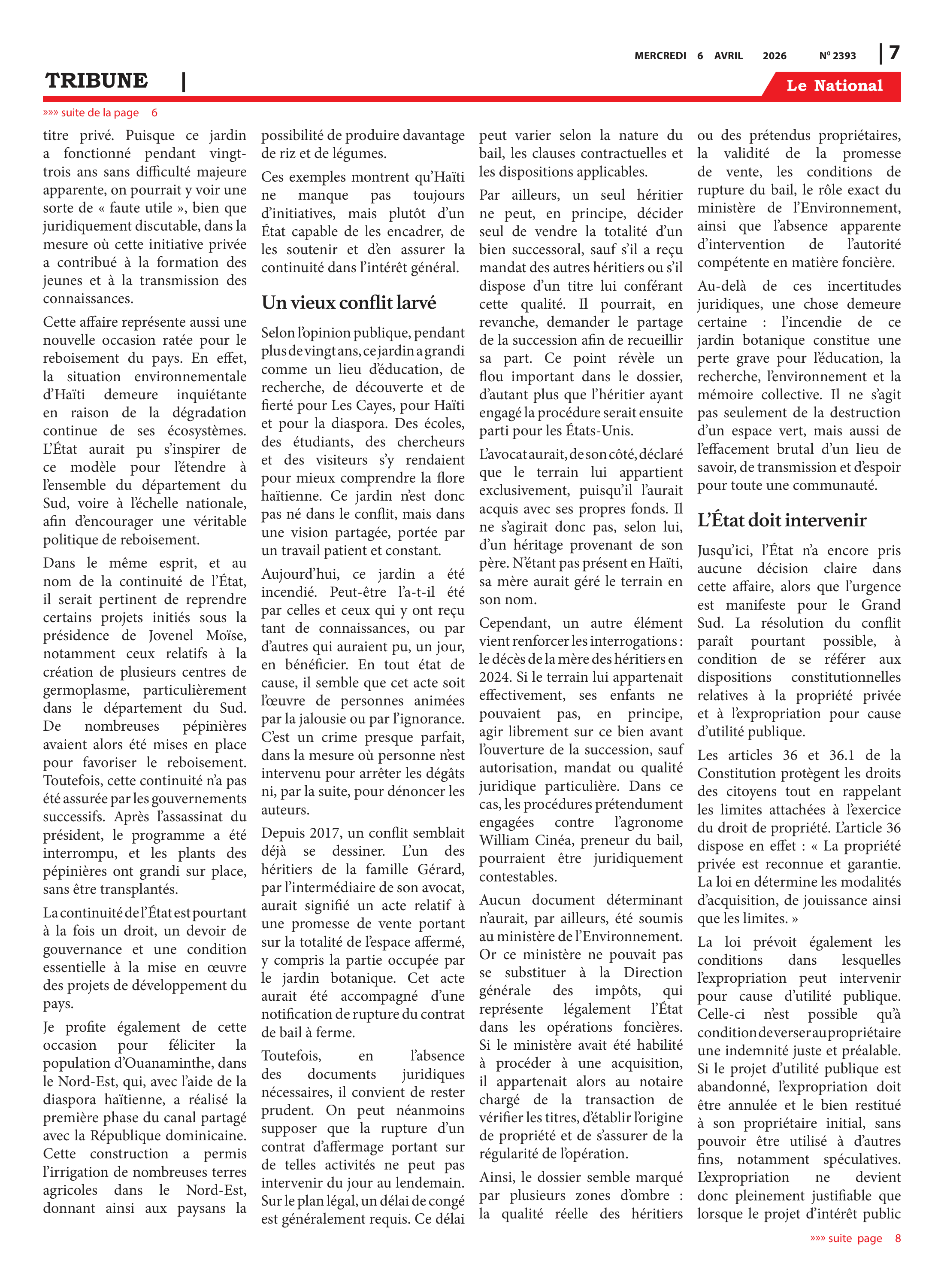 Page 7 de l'édition 2393