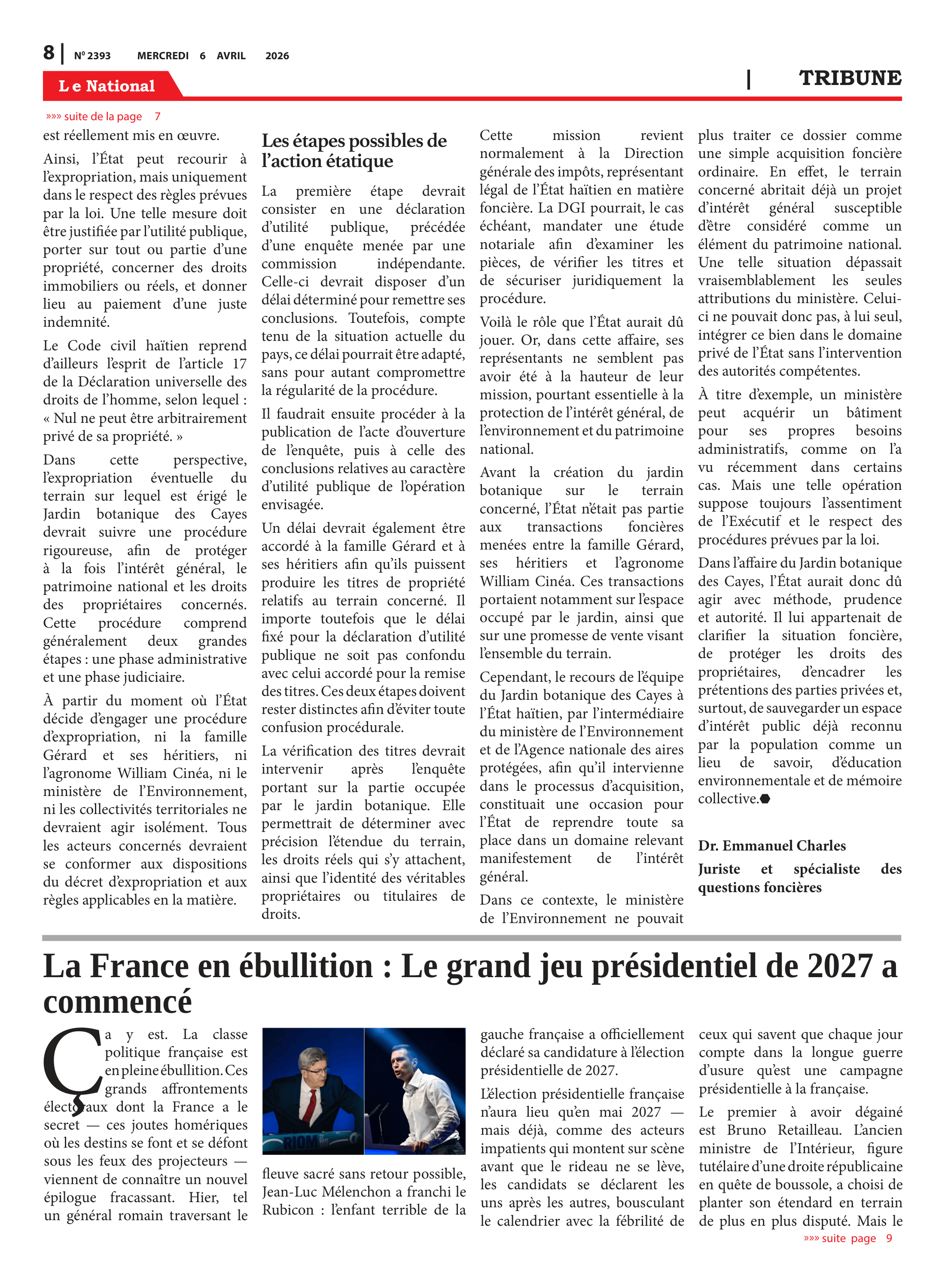 Page 8 de l'édition 2393