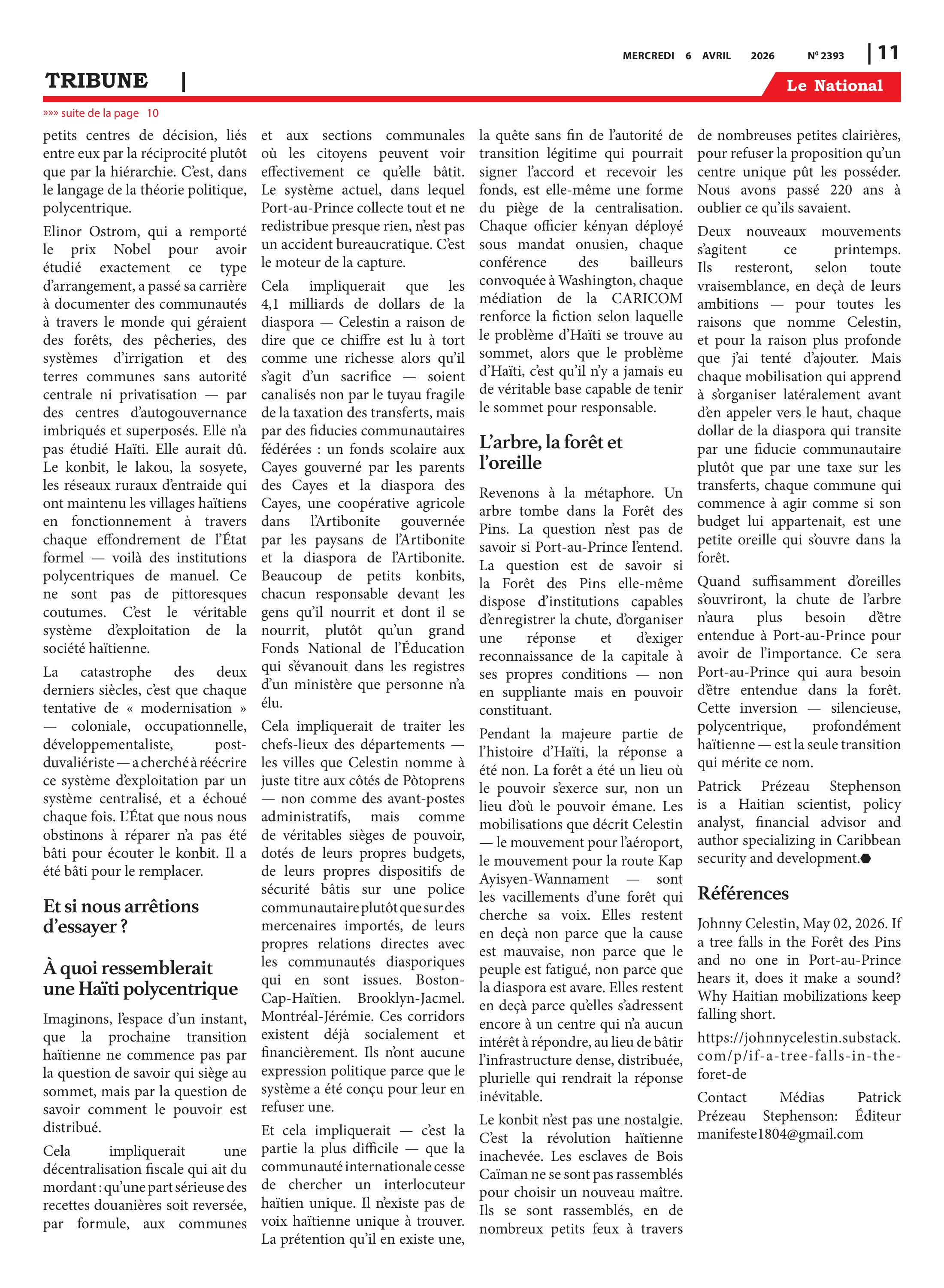 Page 11 de l'édition 2393