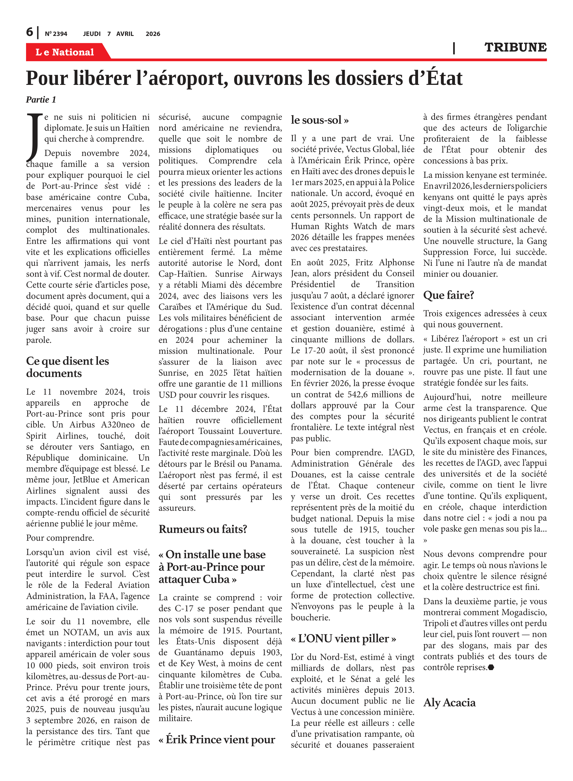 Page 6 de l'édition 2394