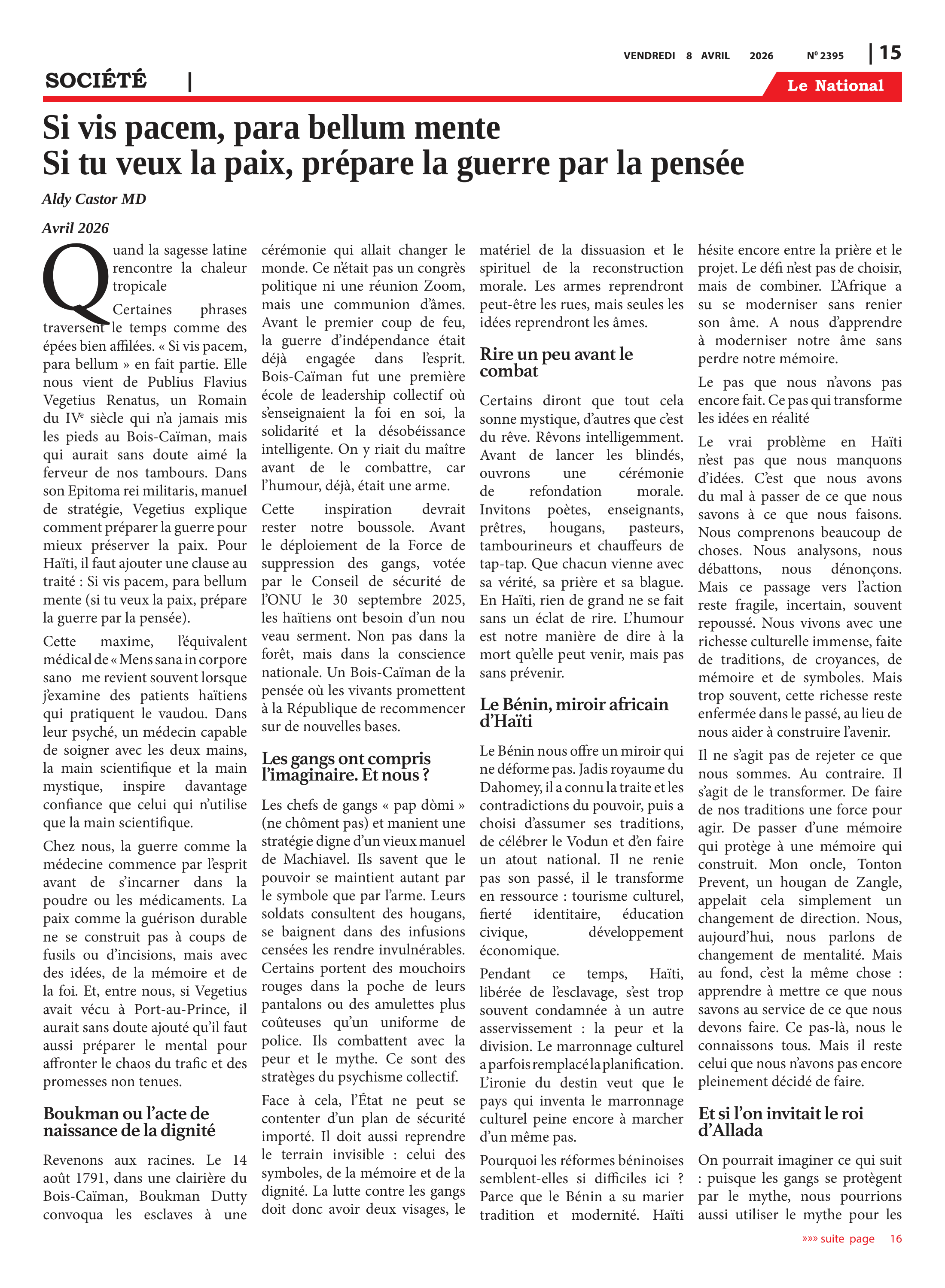 Page 15 de l'édition 2395