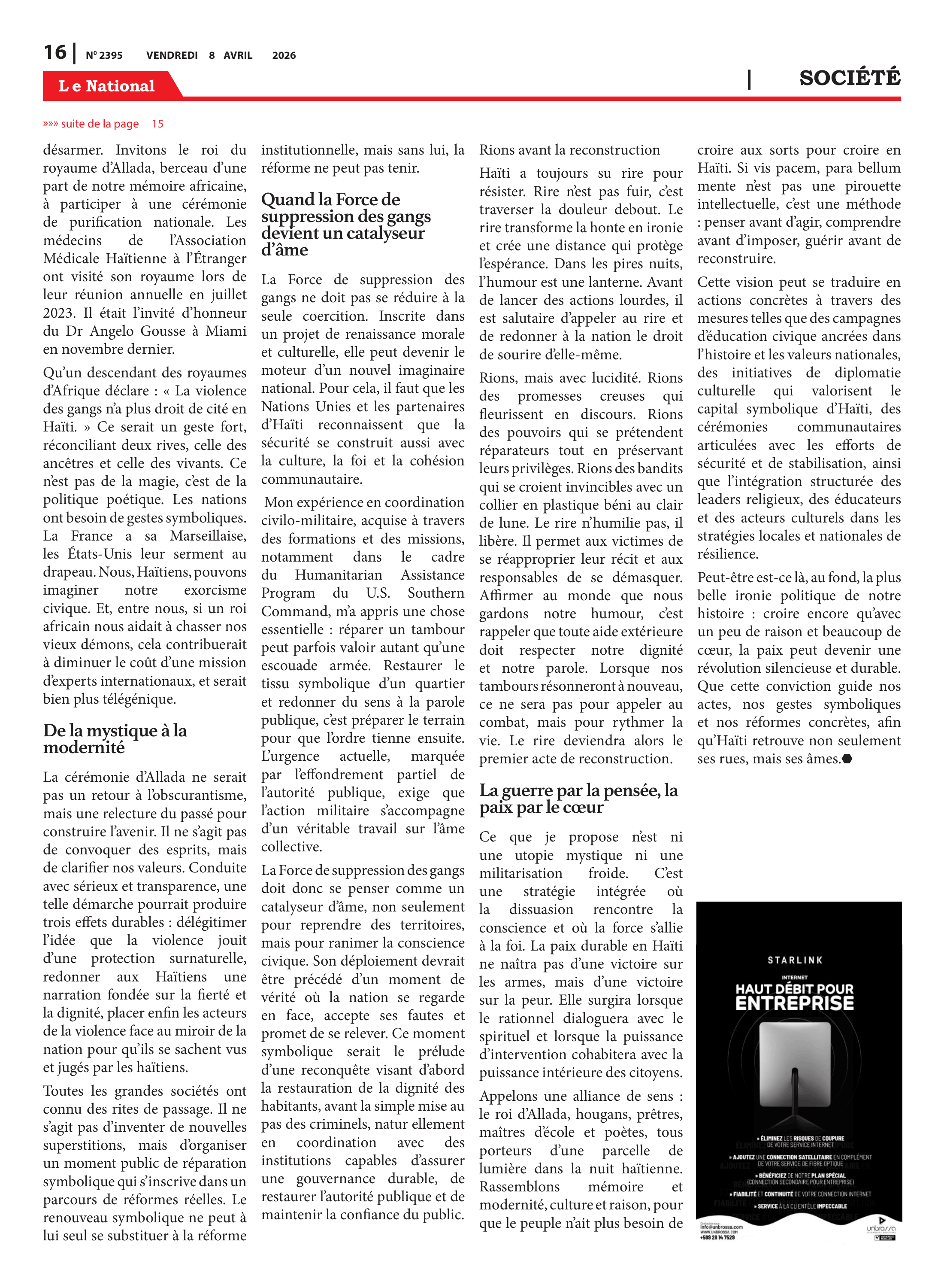 Page 16 de l'édition 2395