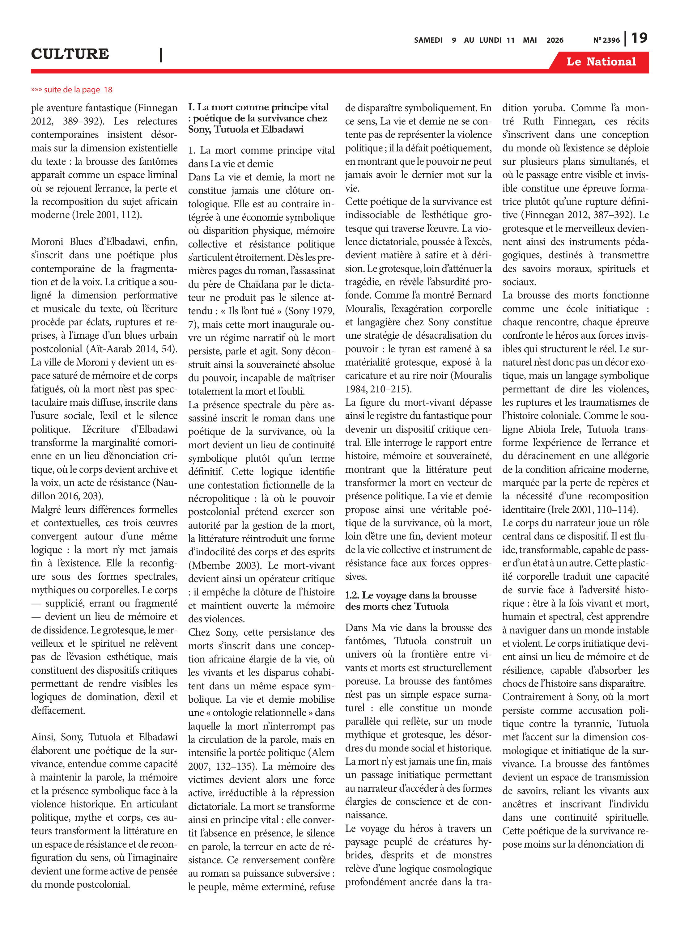 Page 19 de l'édition 2396