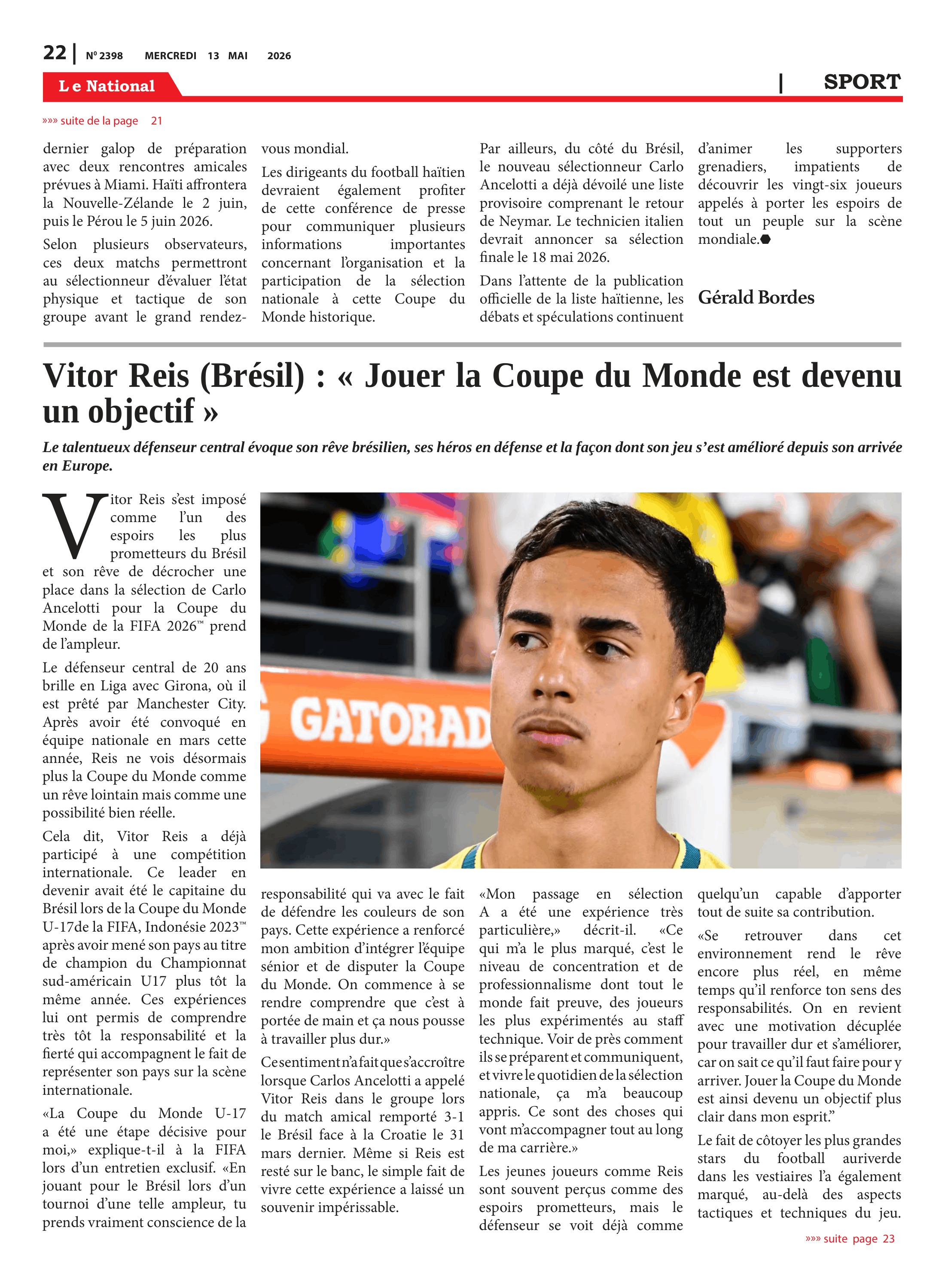 Page 22 de l'édition 2398