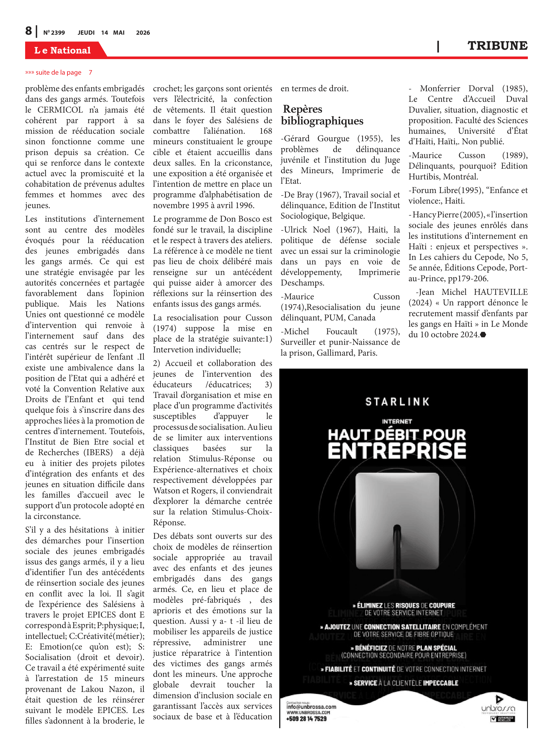 Page 8 de l'édition 2399