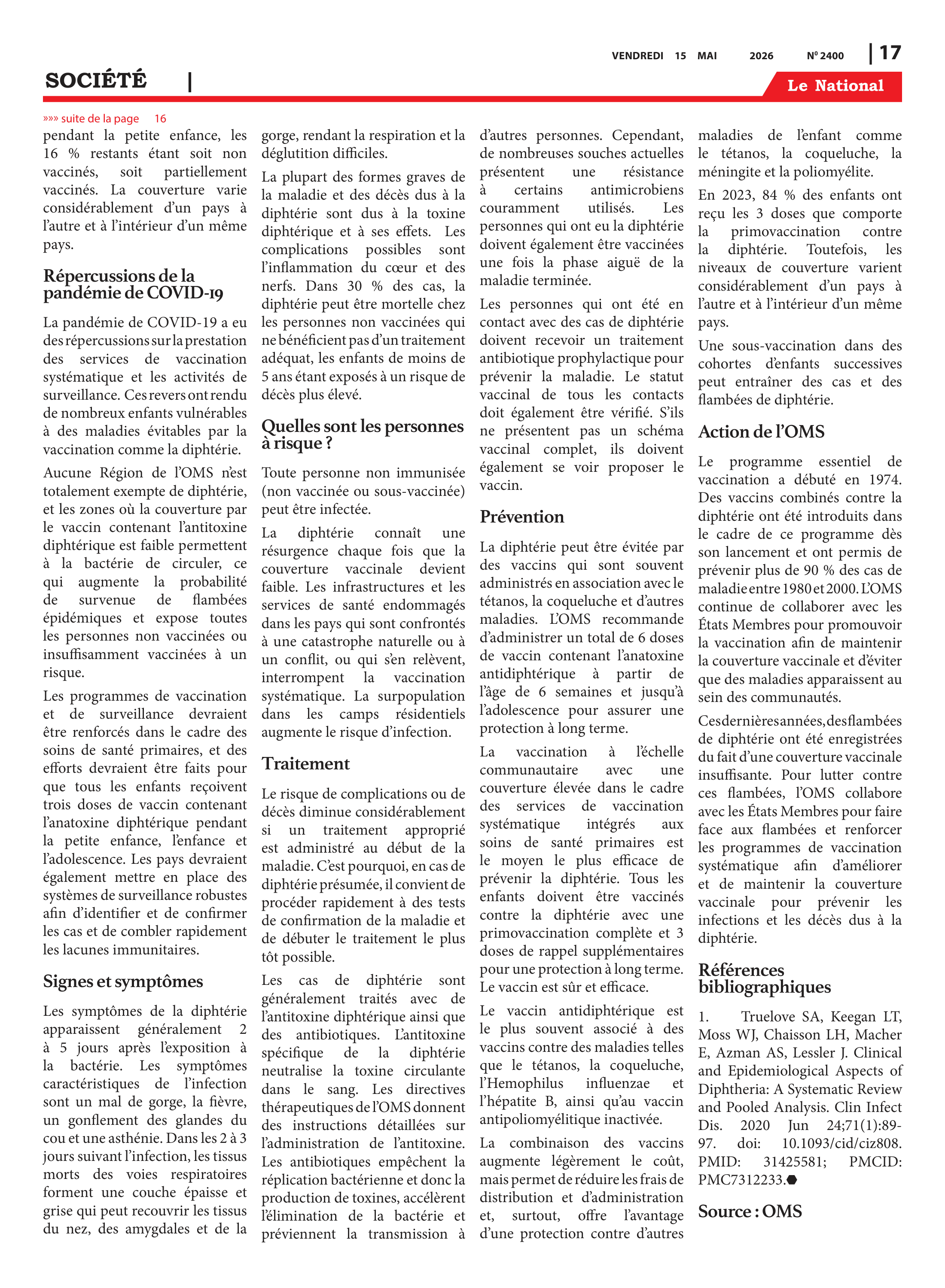 Page 17 de l'édition 2400