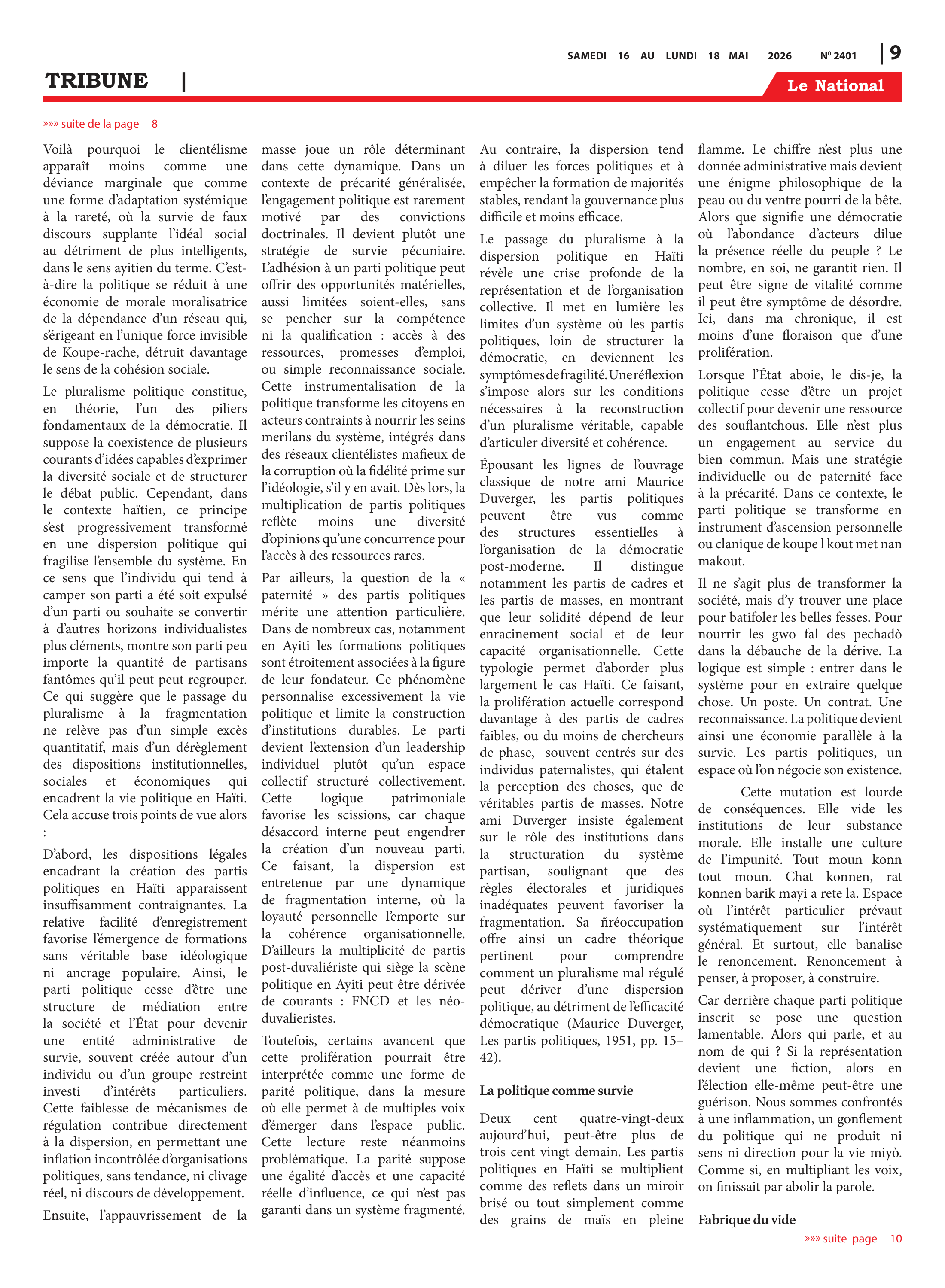 Page 9 de l'édition 2401