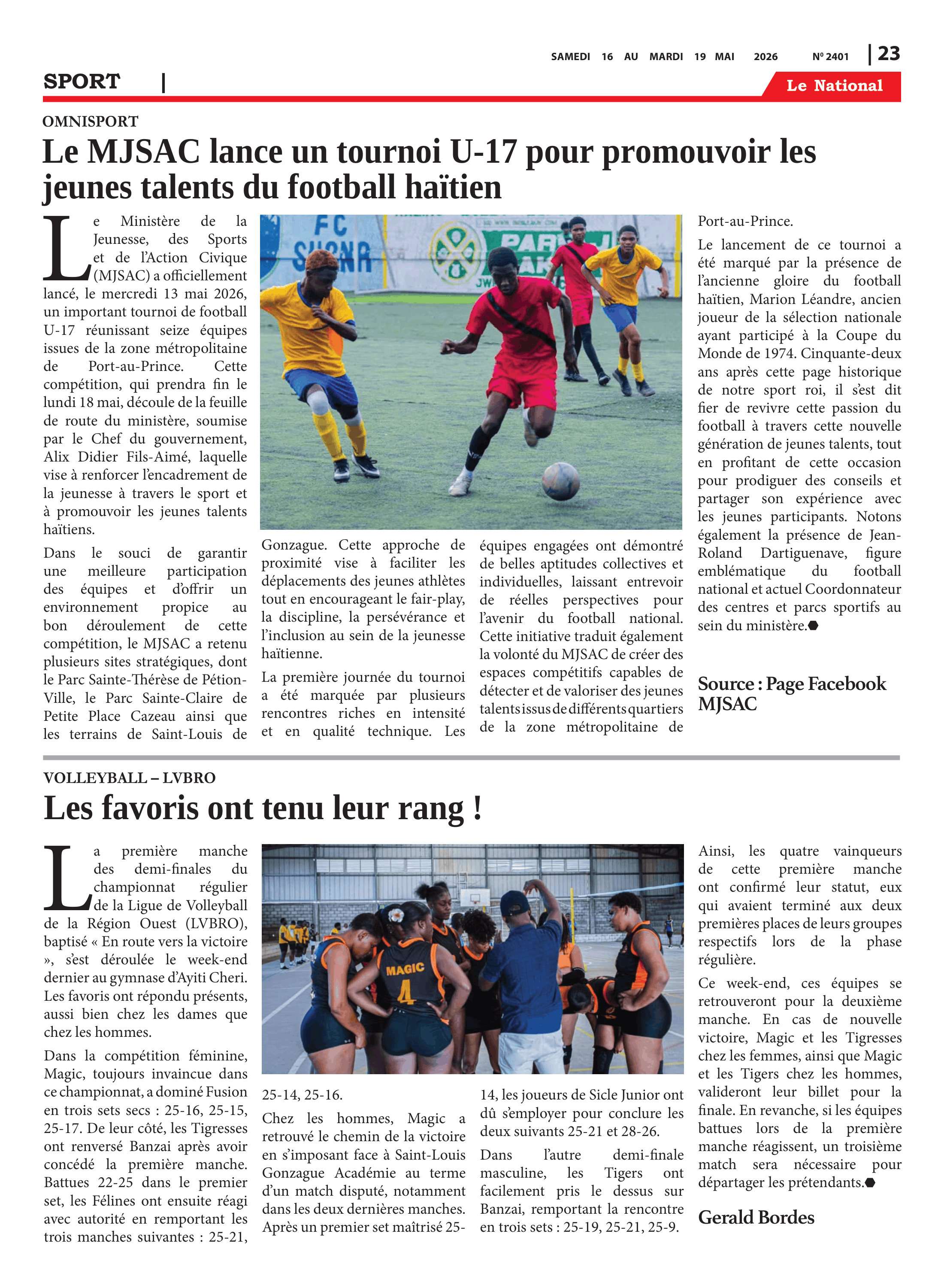 Page 23 de l'édition 2401